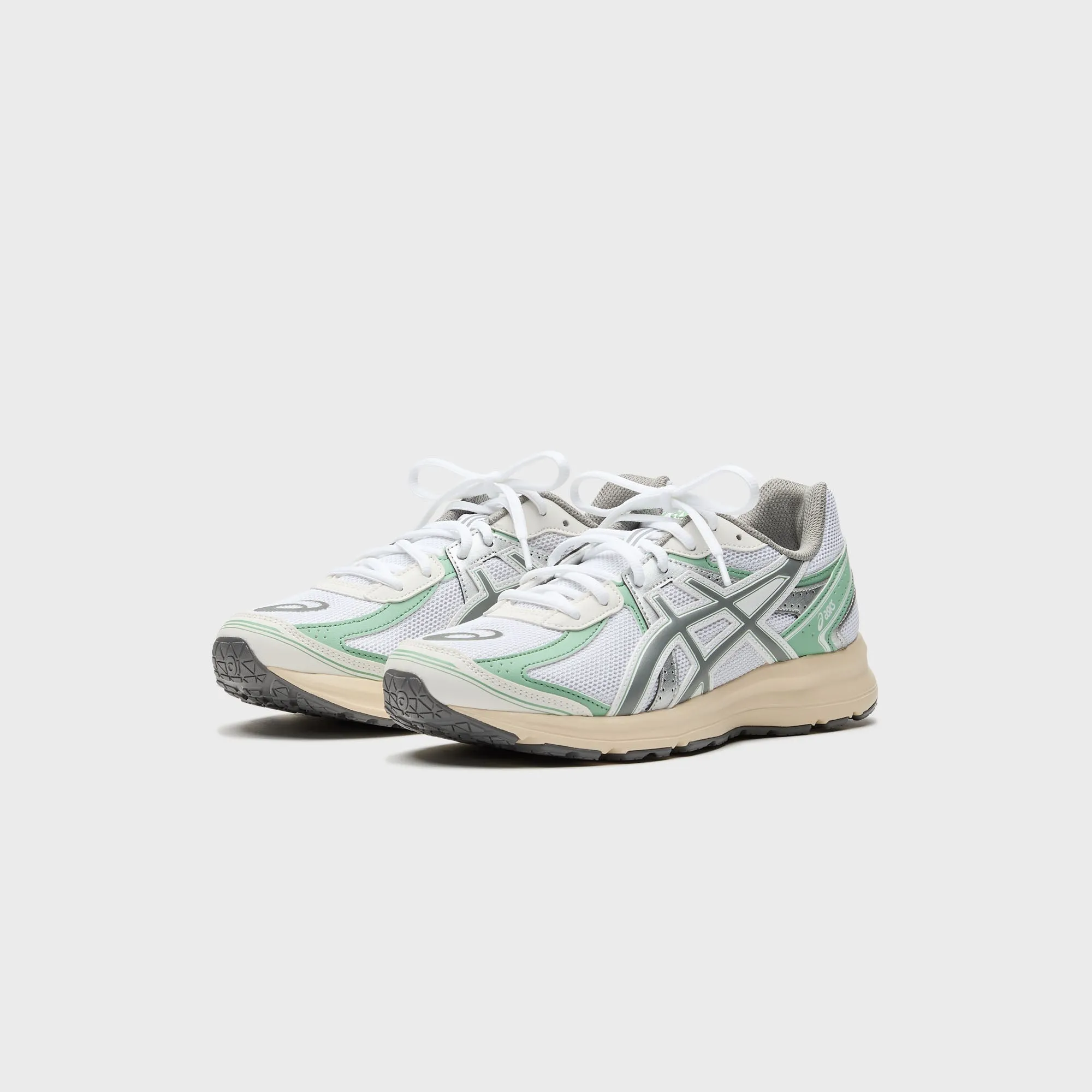 Elastic Footband Comfortable Footbed Support Asics Jog 100S - White / Clay Grey