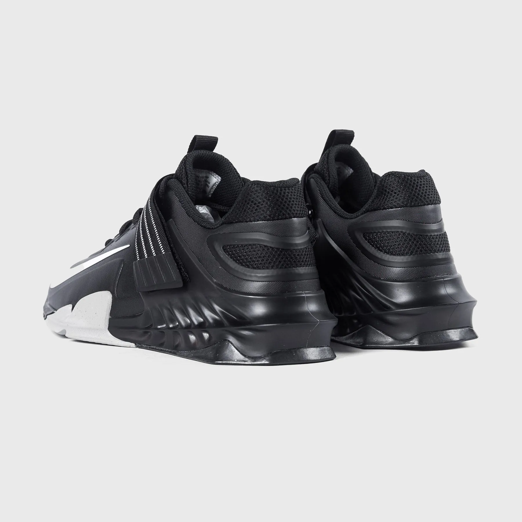 Nike - Savaleos Weightlifting Shoes - Black/White-Grey Fog-Laser Orange Comfortable Competitive Sports