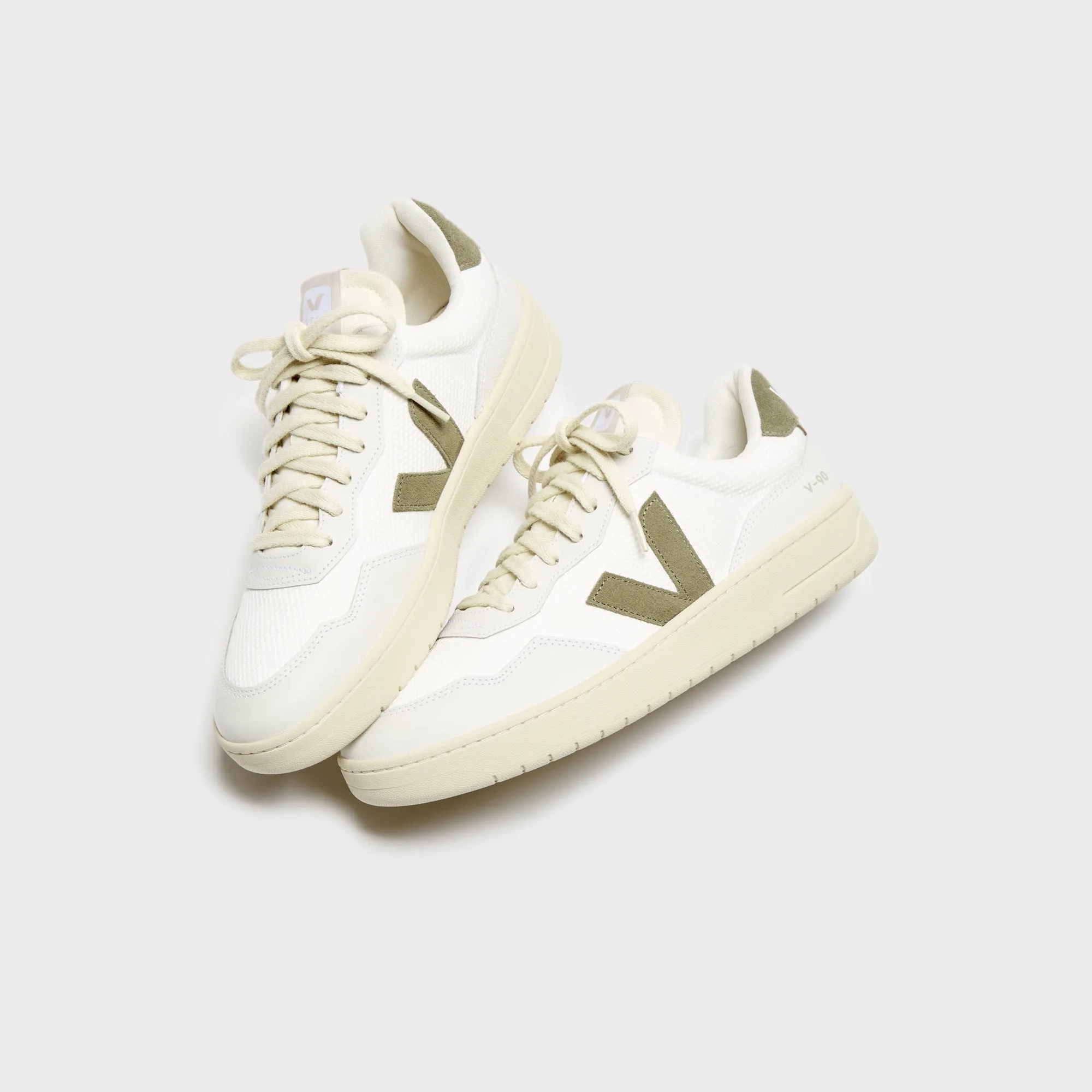 Veja Wmns V-90 - White / Kaki Plastic Hardware