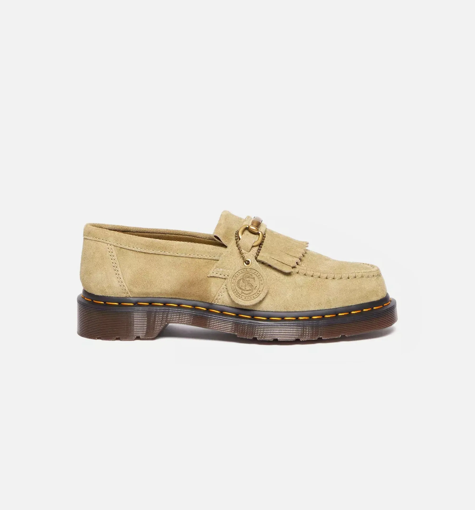 Ferret Slip-On Soft Feature Feature Adrian Snaffle Desert Oasis Suede Mens Loafer - Pale Olive