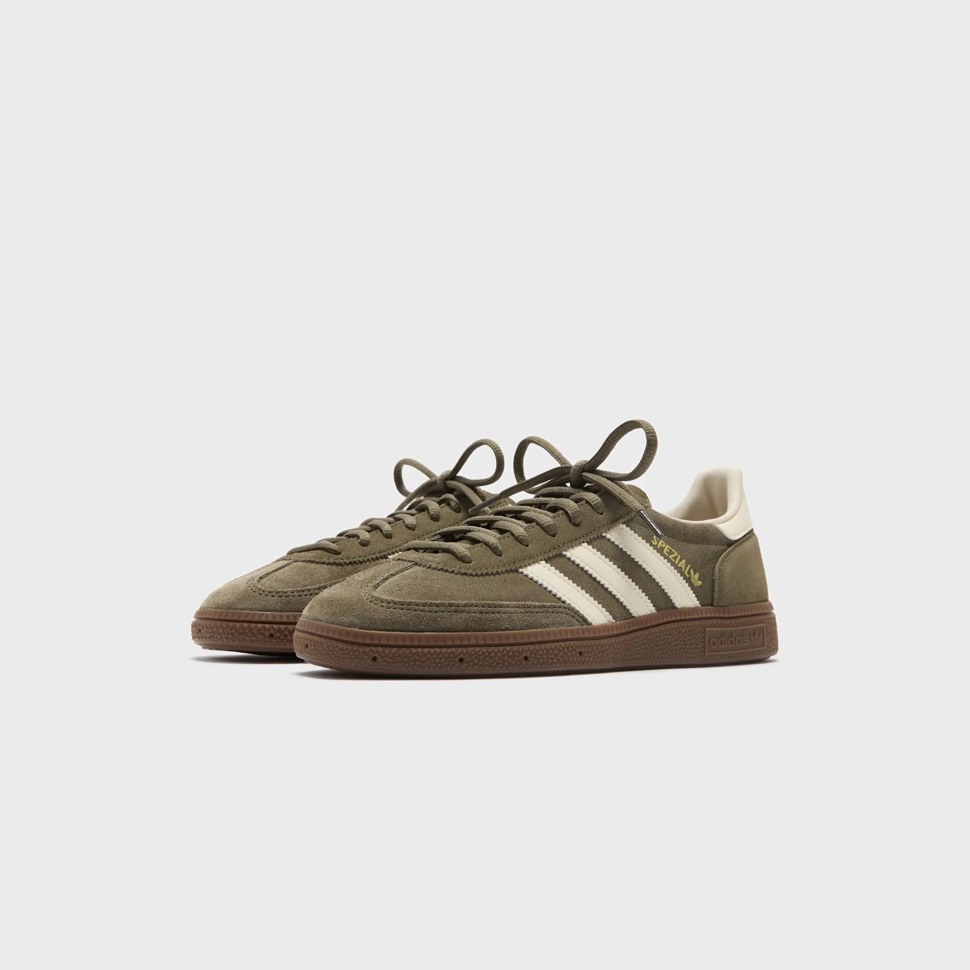 High Top Trend Padded Toe Box Adidas Handball Spezial - Olive Strata / Cream White / Gum5