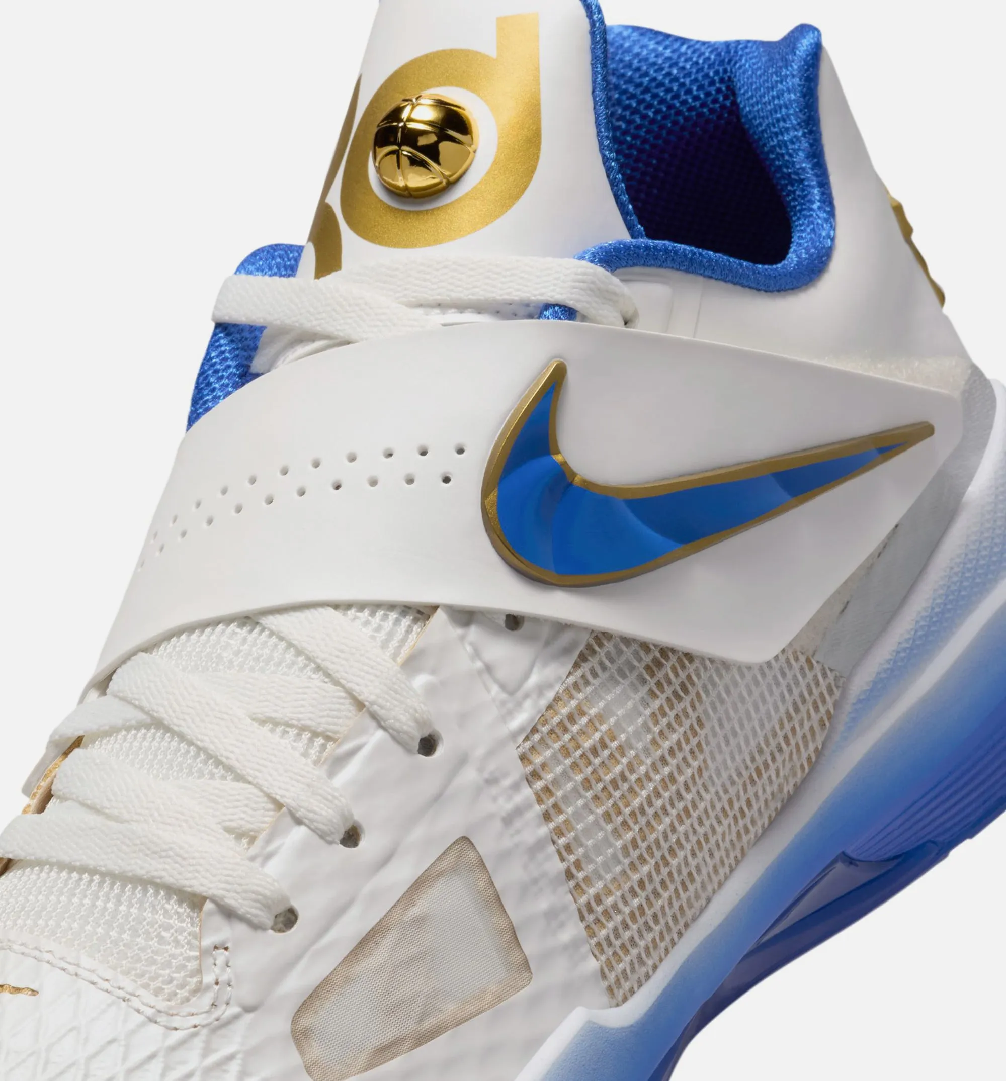 Comfortable For Step Aerobics Zoom Kd 4 Alternate Mvp Mens Lifestyle Shoe - Summit White/Hyper Royal/Metallic Gold