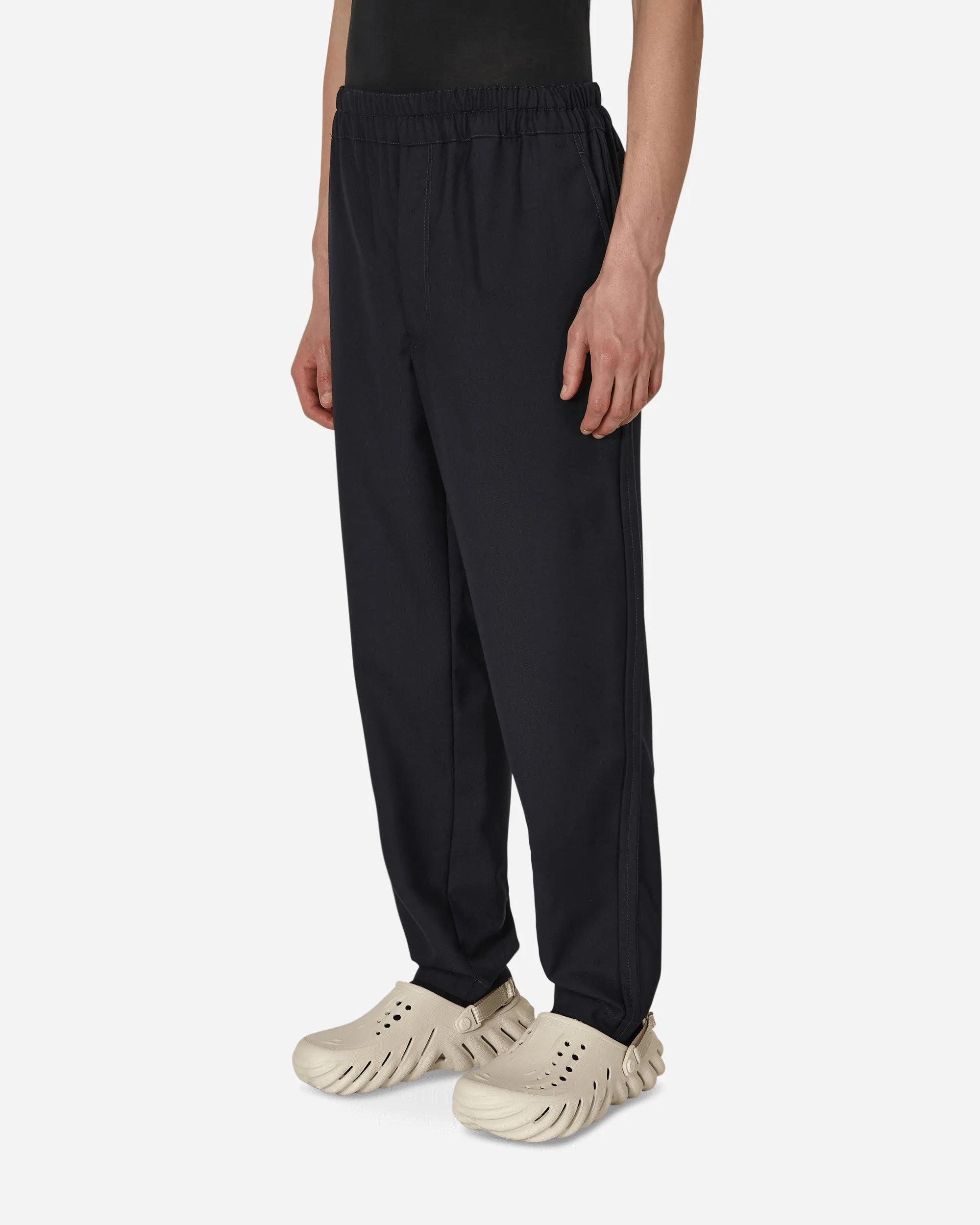 Comfortable With Different Sock Product Breakthroughs Wool Gabardine Trousers Blue