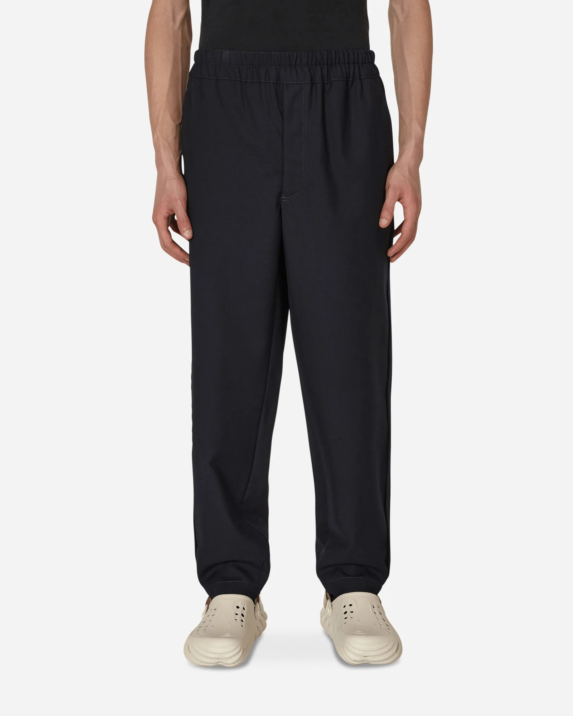 Retail Padding Organizer Wool Gabardine Trousers Blue