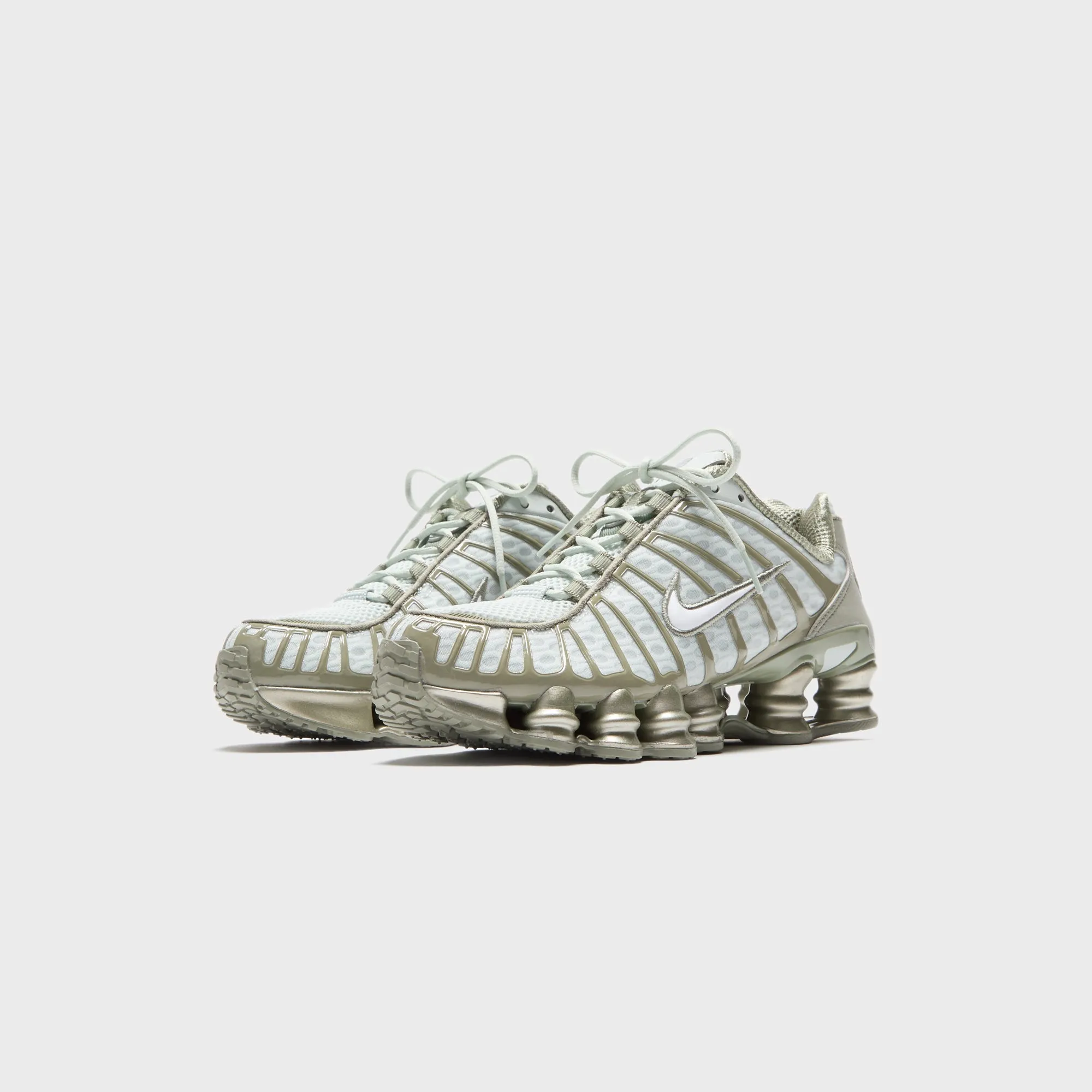 Comfortable Finishing Nike Wmns Shox Tl - Light Silver / Light Army / White