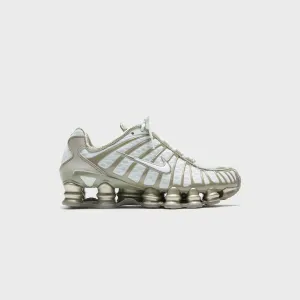 Resistant To Stain Nike Wmns Shox Tl - Light Silver / Light Army / White
