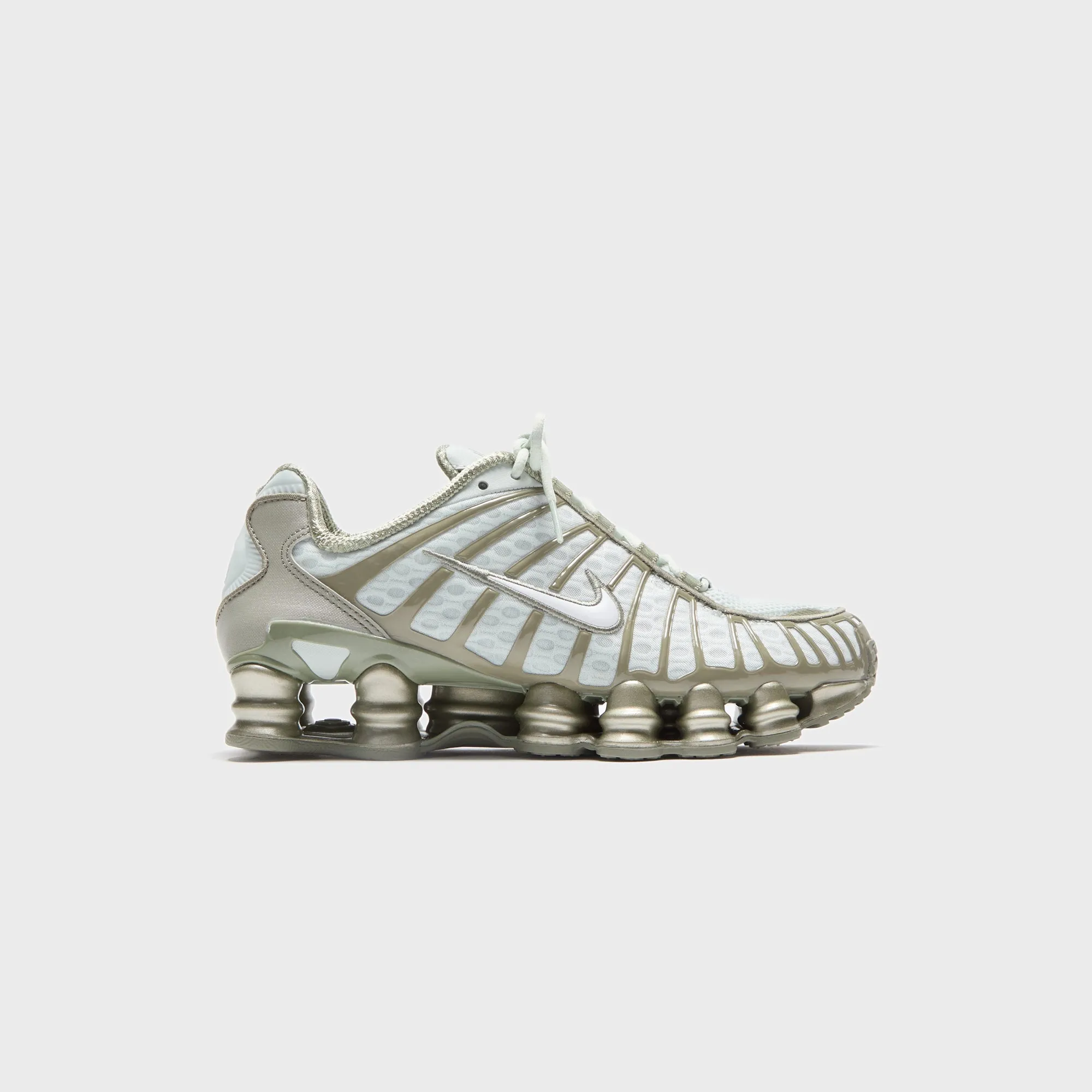Resistant To Stain Nike Wmns Shox Tl - Light Silver / Light Army / White