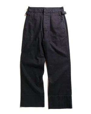 Mhl Waist Tab Chino Indigo Twill Indigo Fault