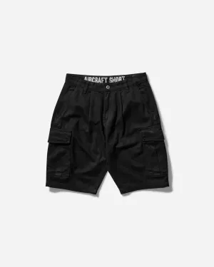 Men'S Aircraft Shorts Black Snaps Closure Cozy Index