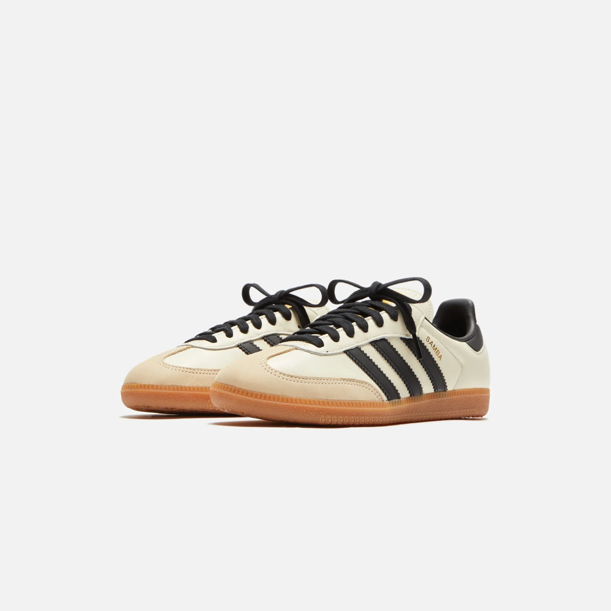 Comfortable Buckles Adidas Wmns Samba Og - Cream White / Core Black / Sand Strata