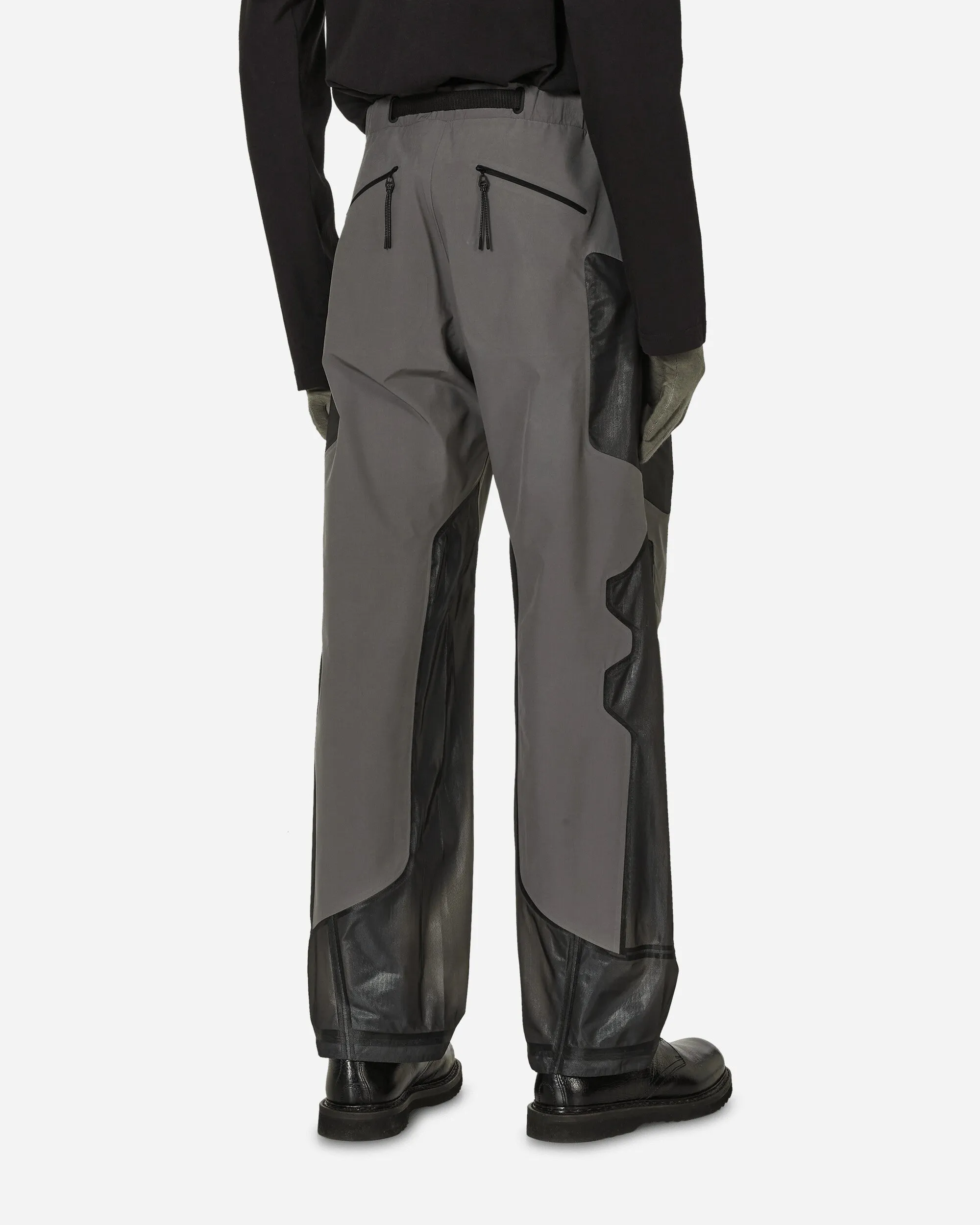 Comfortable Fit Around Sleeve Opening French - Terry Constructivism Pants Grey