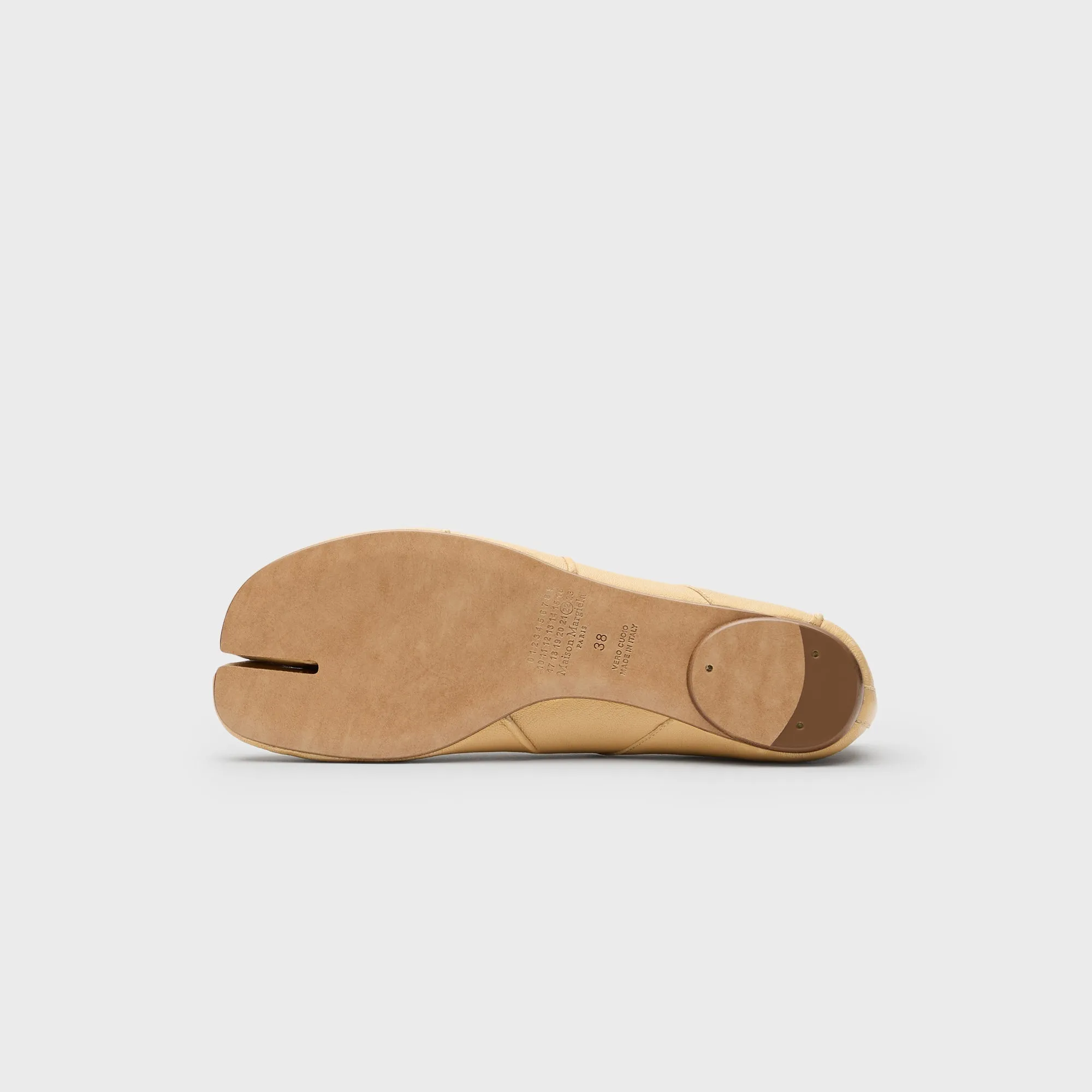 Artisan Finish Toe Loop Fit Maison Margiela Tabi Ballerina Soft Nappa Leather - Vintage Treatment