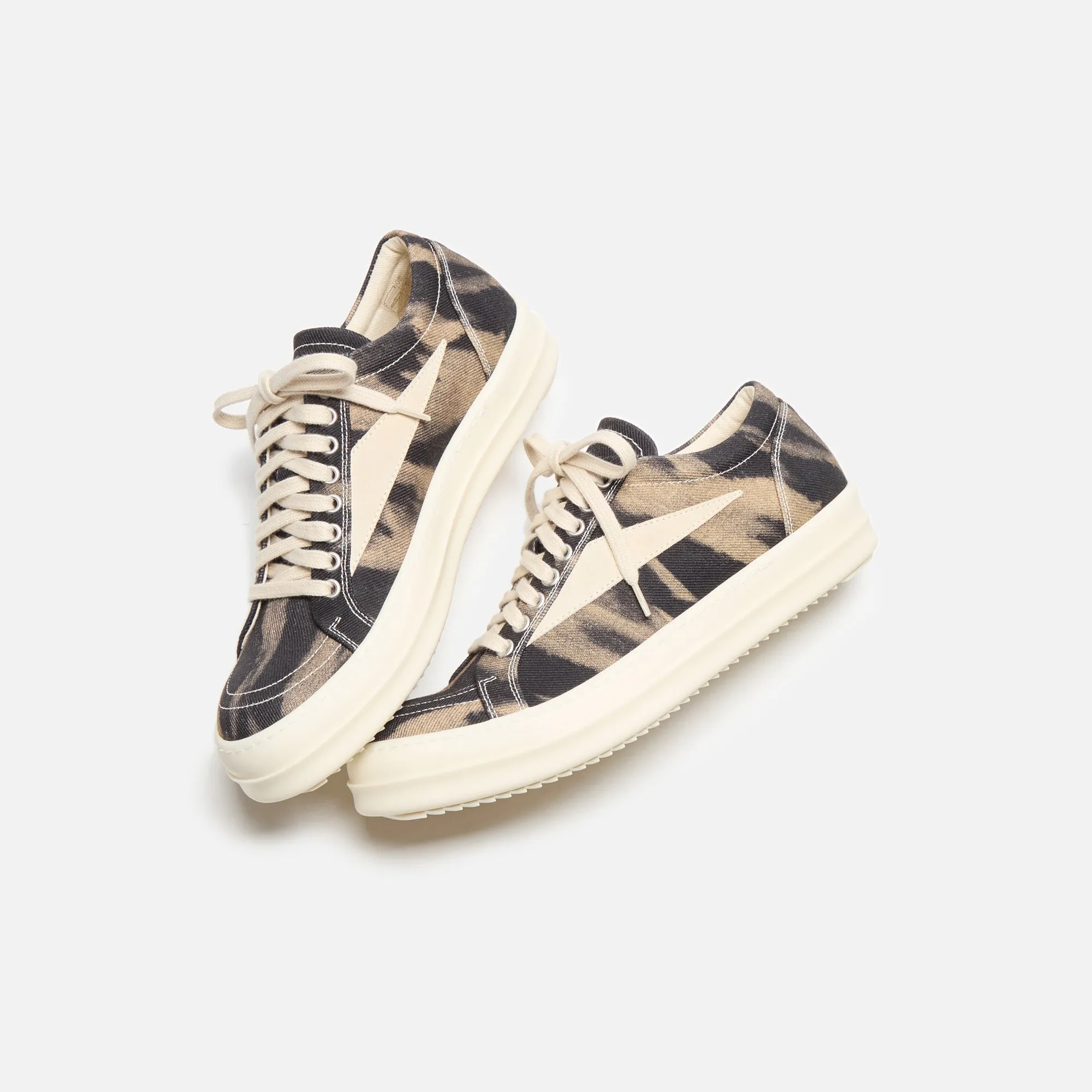 Rick Owens Vintage Sneakers - Black / Terra / Milk Comfort Breathable Construction
