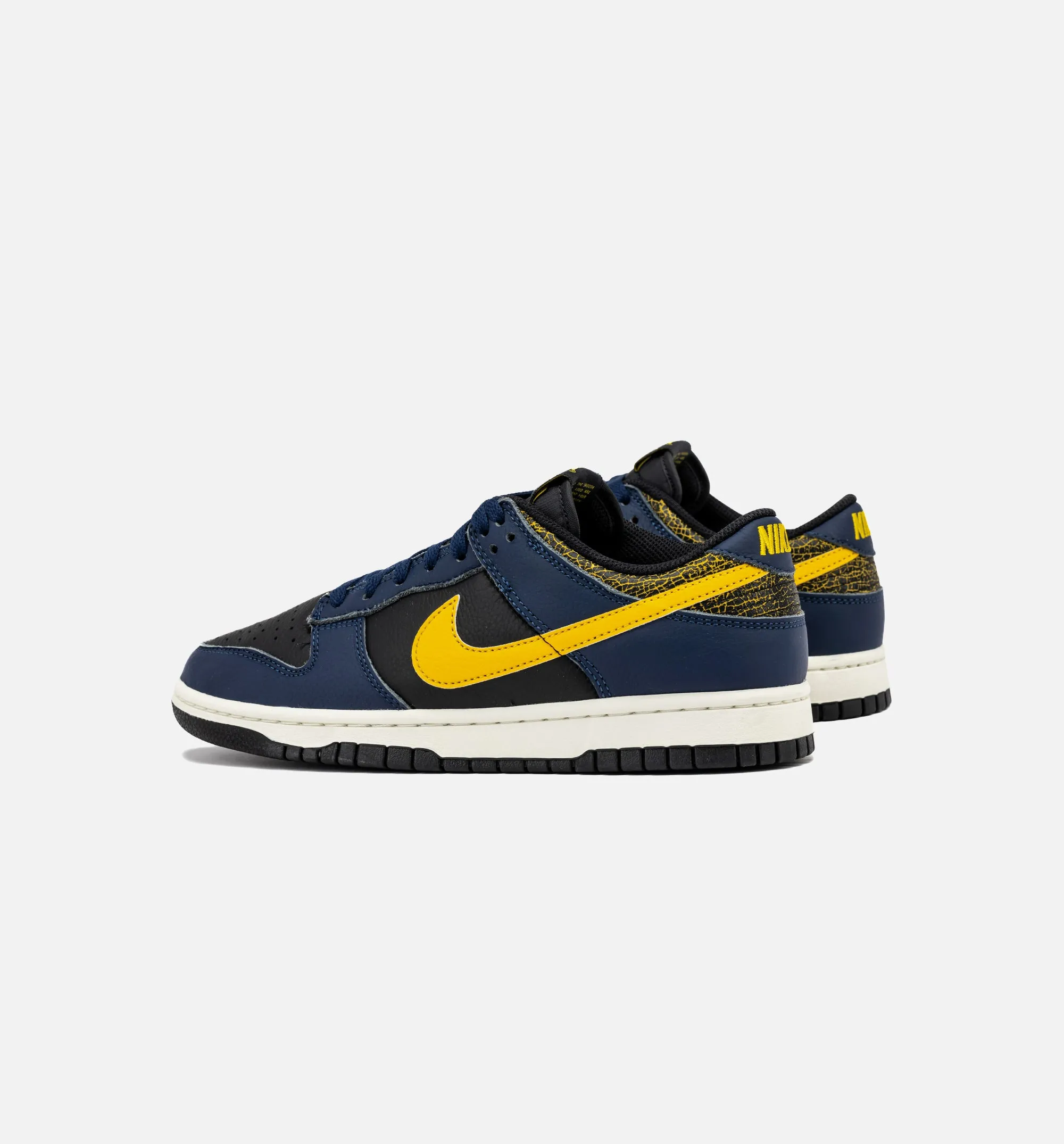 Arch Cushioning Dunk Low Midnight Navy And Tour Yellow Mens Lifestyle Shoe - Black/Midnight Navy/Sail/Tour Yellow Free Shipping