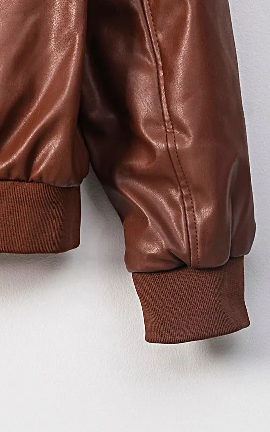 Fur Collar Jacket Tan Stretchability