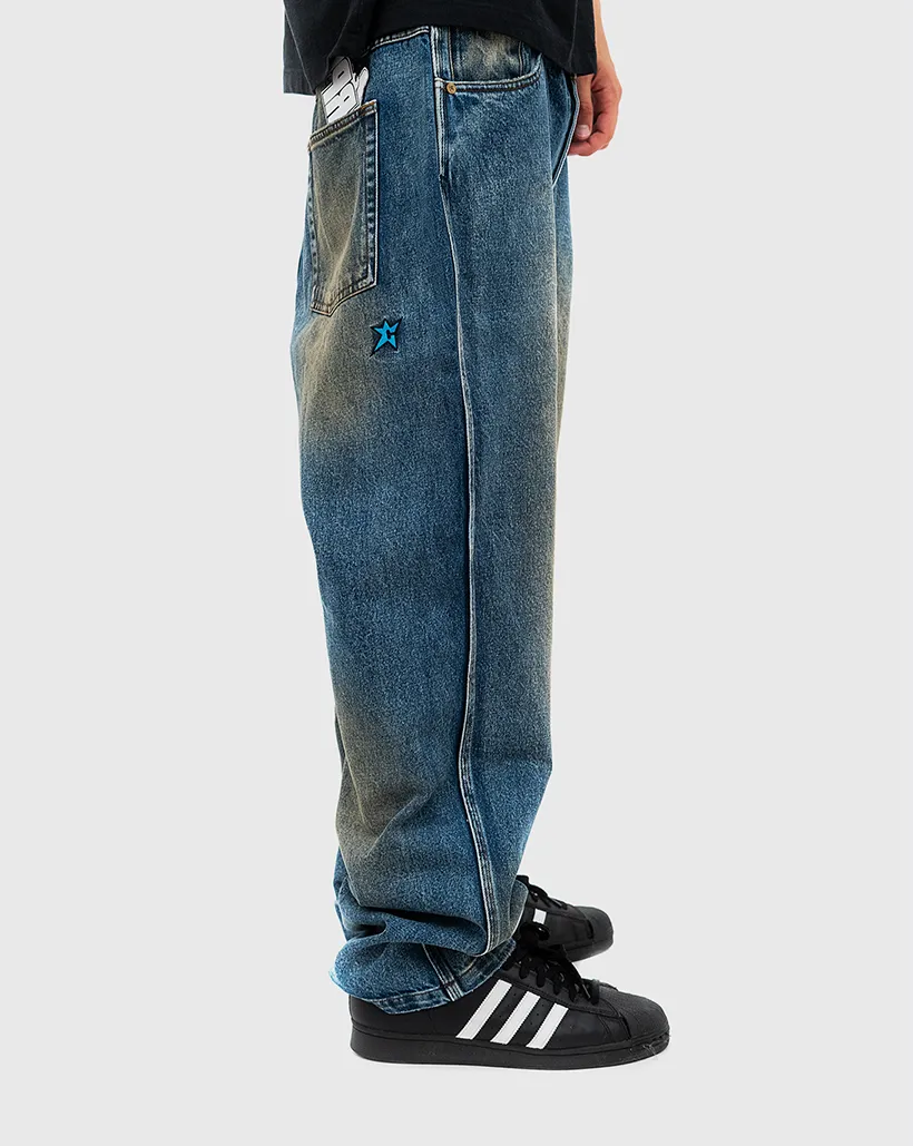 Carpet C Star Jeans - Blue Trendy Finish
