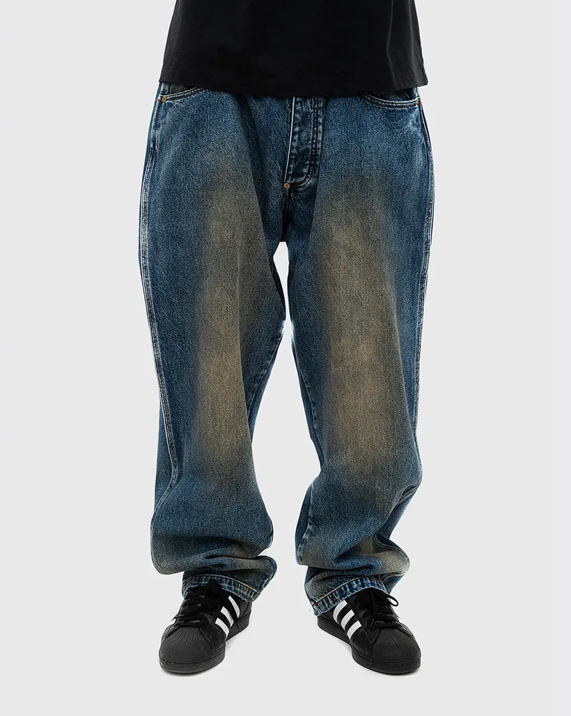 Carpet C Star Jeans - Blue Convertible Sleeves