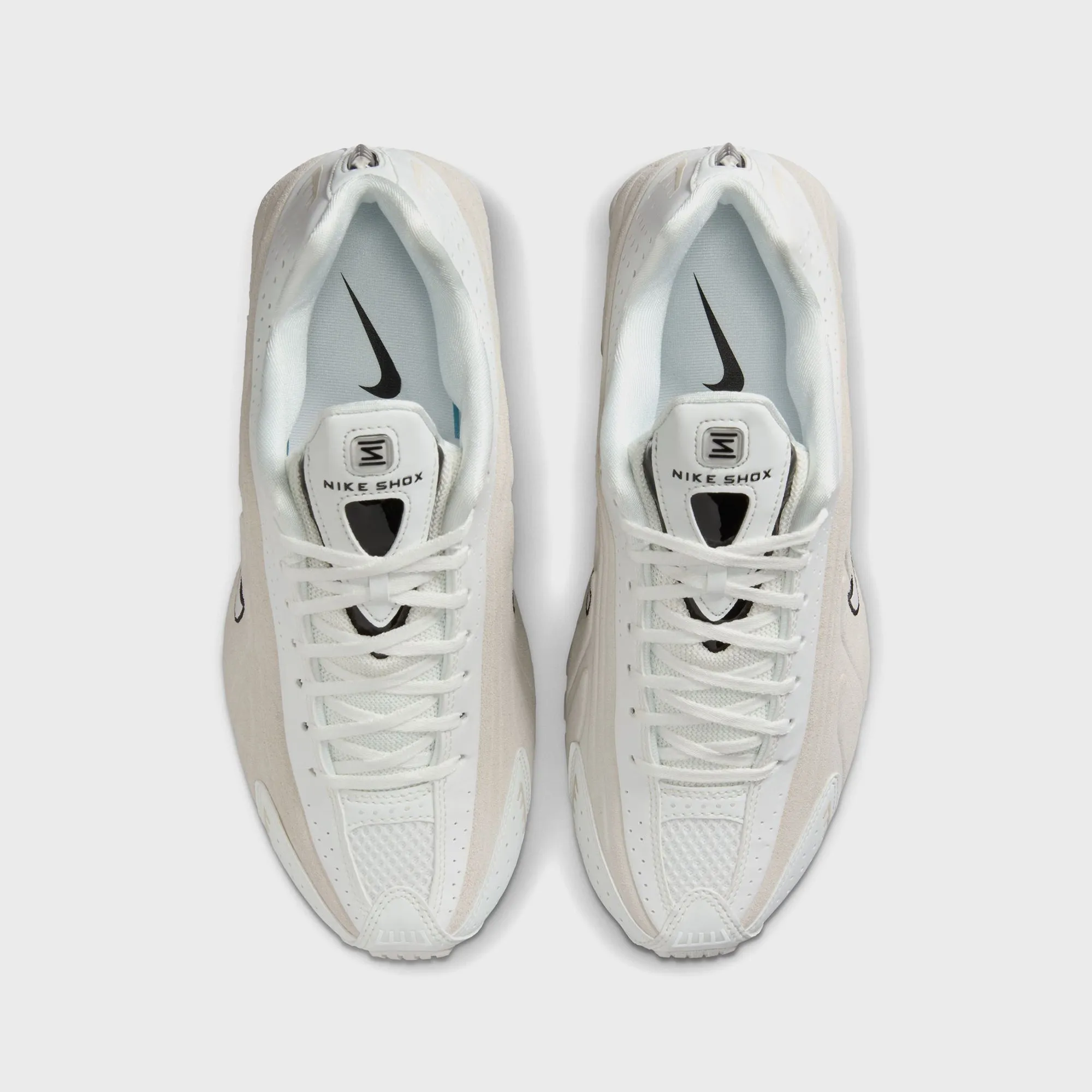 Nike Wmns Shox R4 - Summit White / Black / Light Orewood Brown Well Ventilated