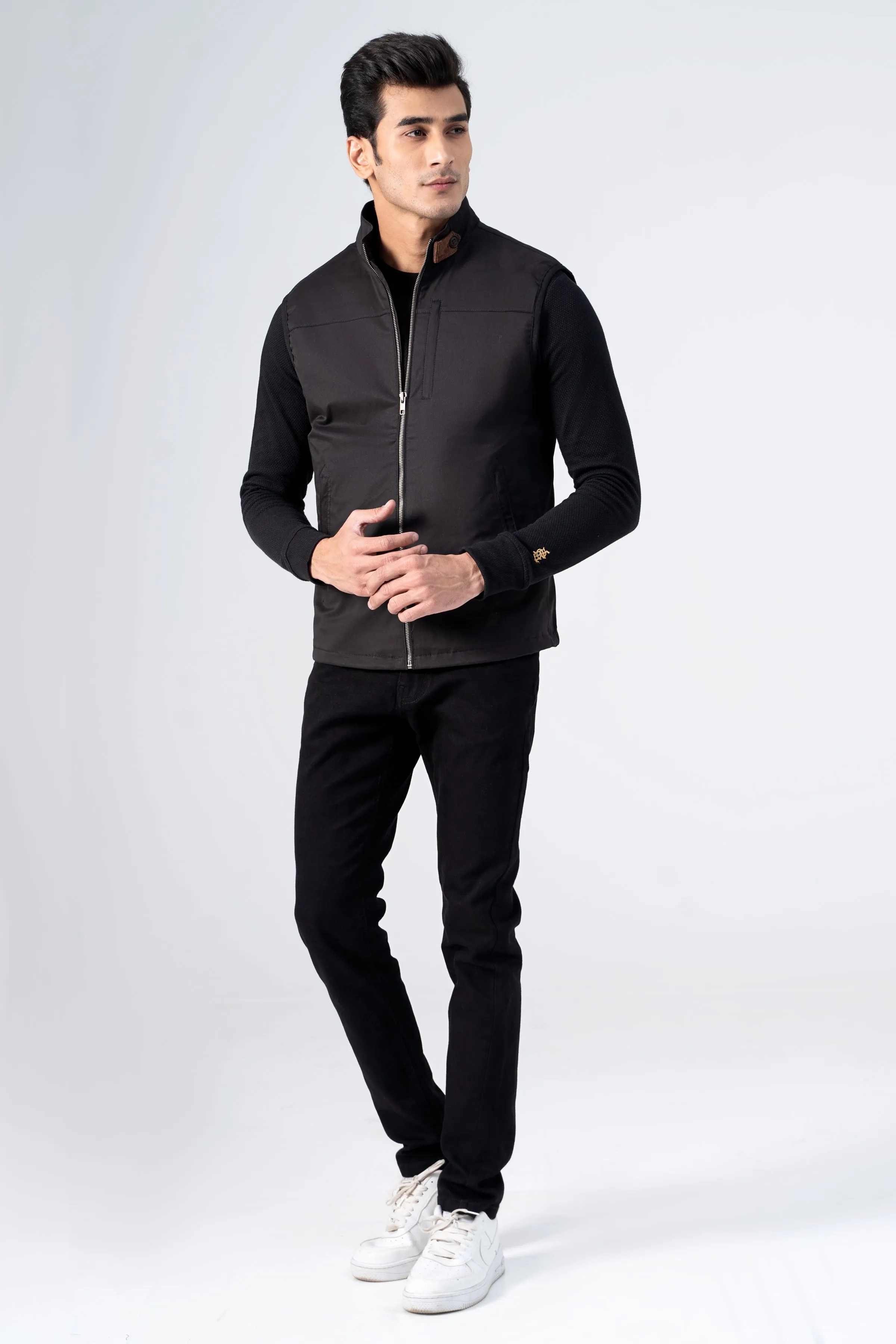 Wadded Cotton Jacket Black TPU Insole Self-Started