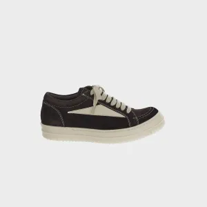 Mid Profile Slip-On Durable Feature Feature Rick Owens Vintage Sneakers Scarpe In Pelle - Mahogany / Milk / Milk