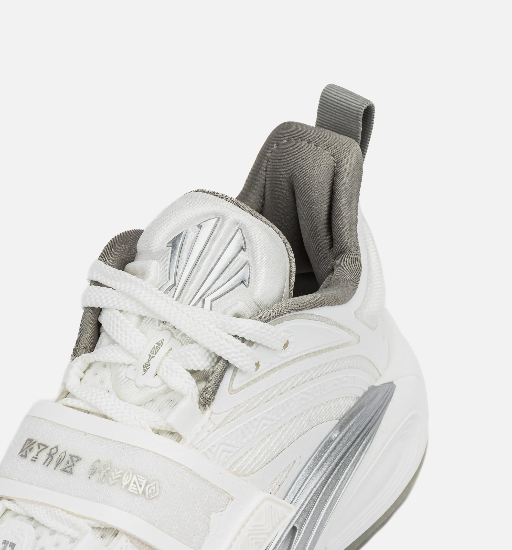 Fragile Style Quick Securing Method Design Kai 1 Yang Mens Basketball Shoe - White/Grey