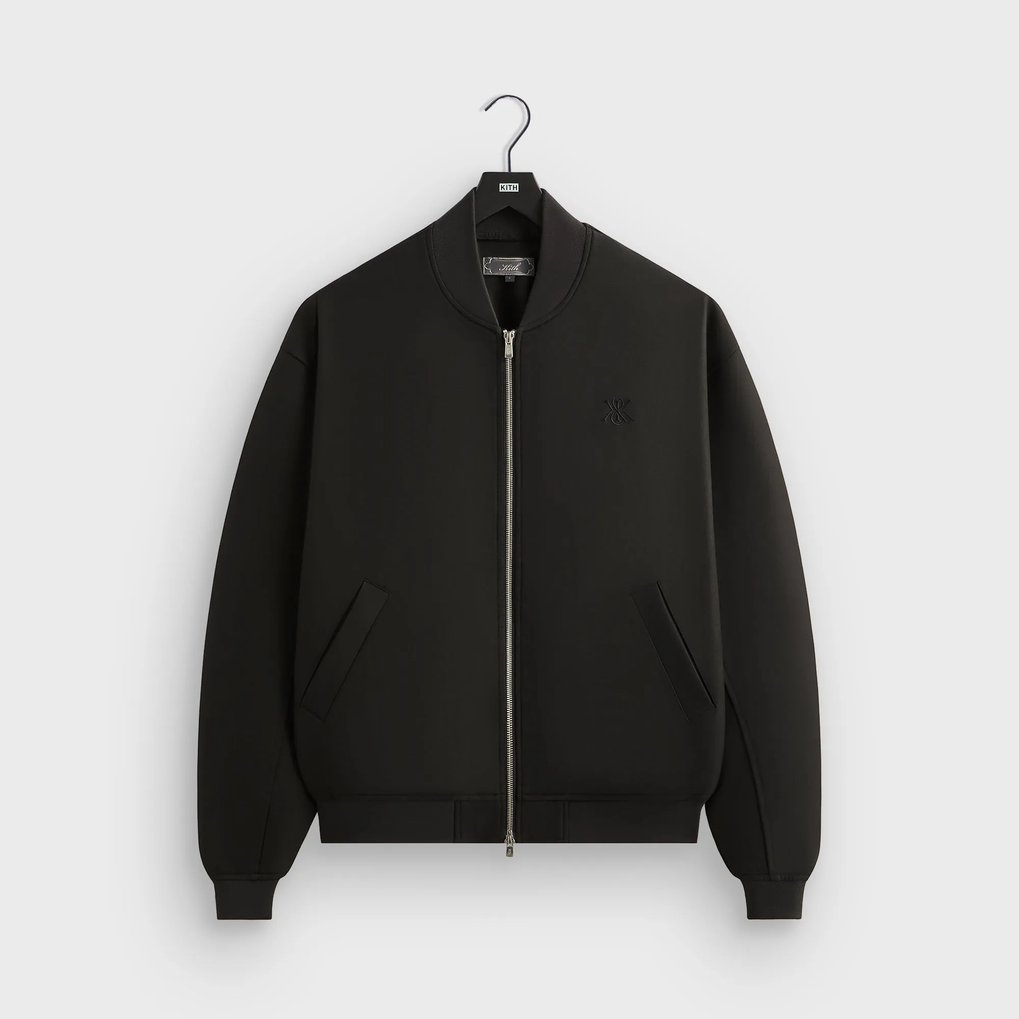 Tape Measure Kith Double Weave Avery Bomber Jacket - Black
