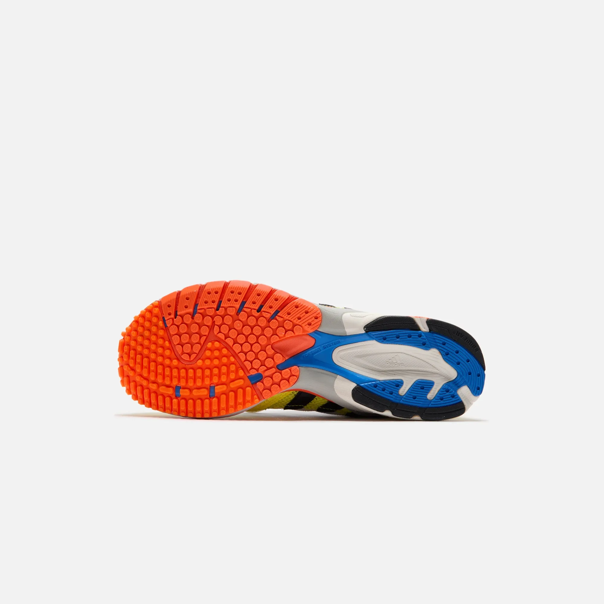 Adidas X Bad Bunny Adizero Sl 72 - Blue / Core White / Shock Yellow Comfortable Strap Up Sneakers