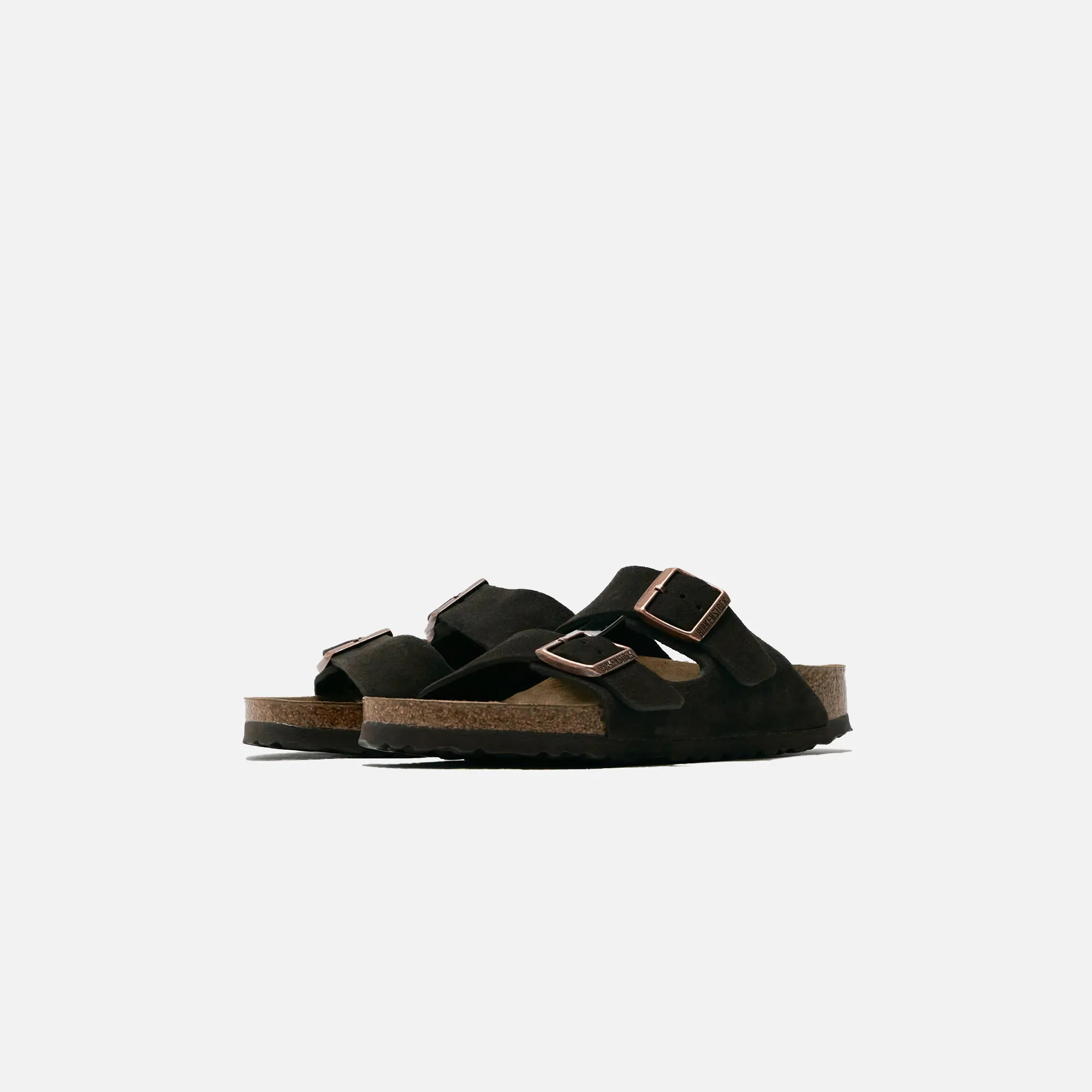Comfort Concealed Birkenstock Wmns Arizona Soft Footbed Suede Sandals - Mocha