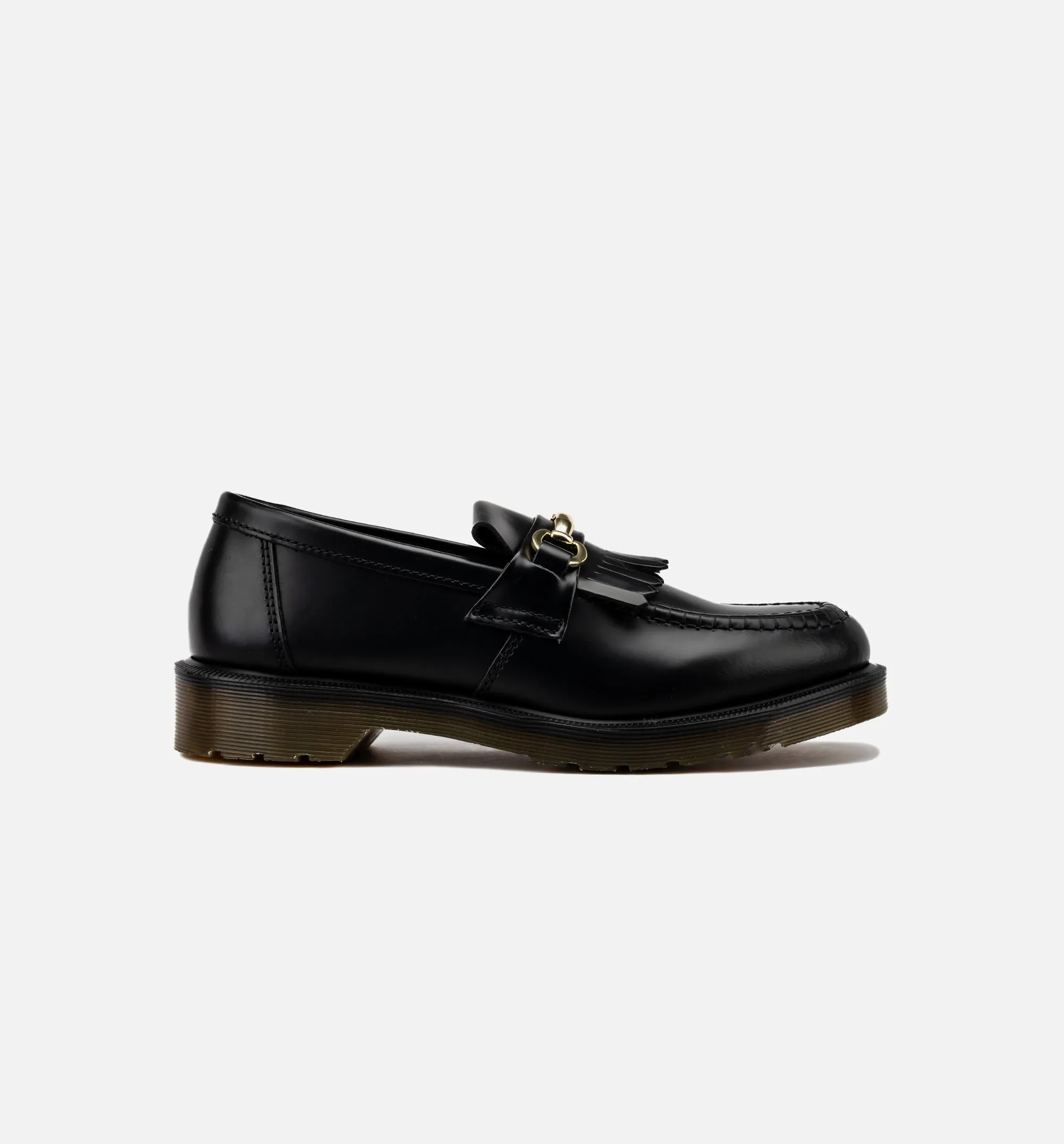 Adrian Snaffle Smooth Leather Kiltie Loafers Mens Lifestyle Shoe - Black Smooth Soles Energetic