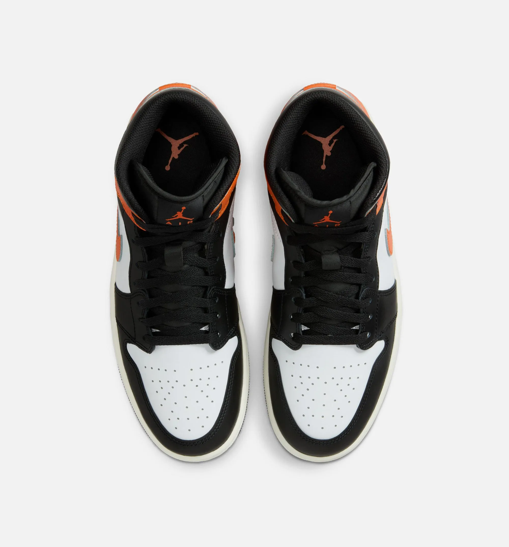 Air Jordan 1 Mid Mens Lifestyle Shoe - Starfish/White/Sail/Black Slip-On Breathable Feature Style Design