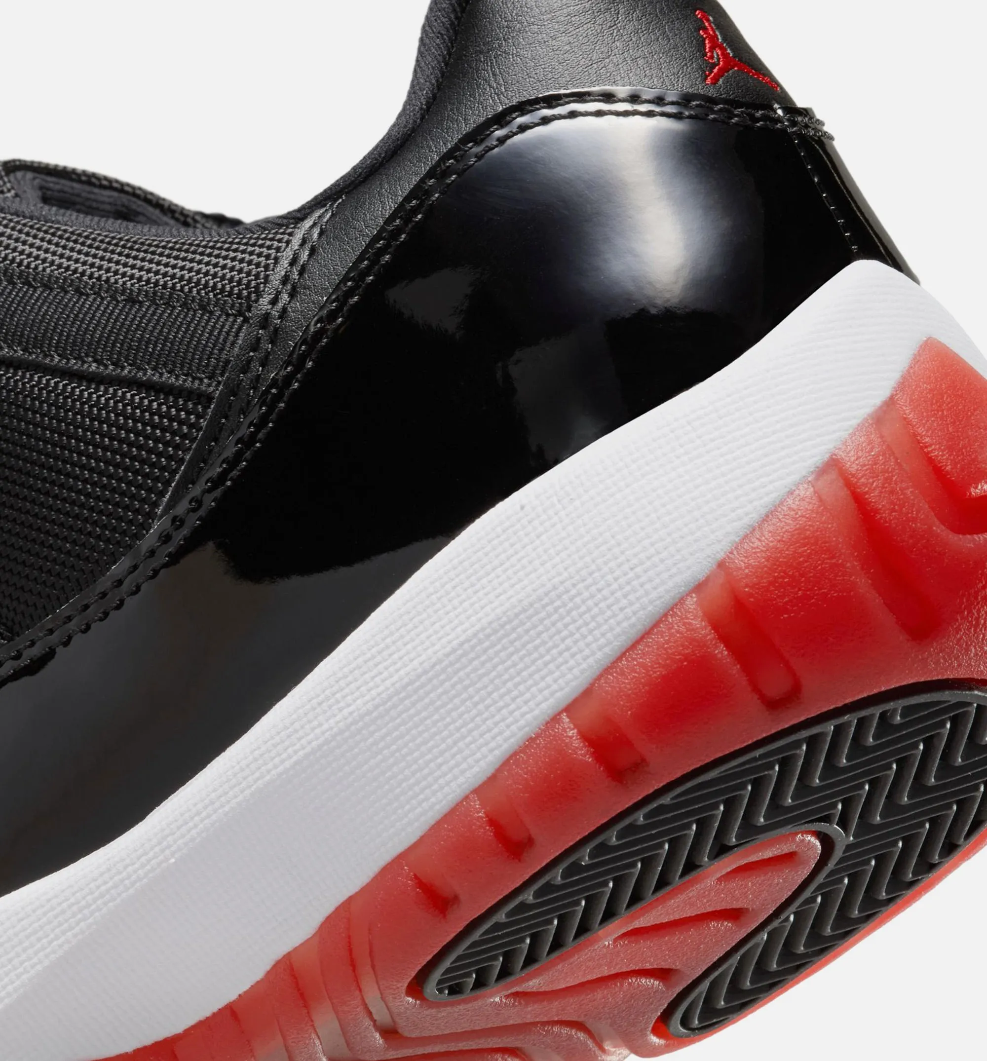Soft Strapping Design Air Jordan 11 Retro Bred Mens Lifestyle Shoe - Black/Varsity Red/White Free Shipping