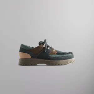 Flexible Clutch Quality In Use Comfort 8Th St By Ronnie Fieg For Clarks Originals Sunderland - Dark Teal Combi