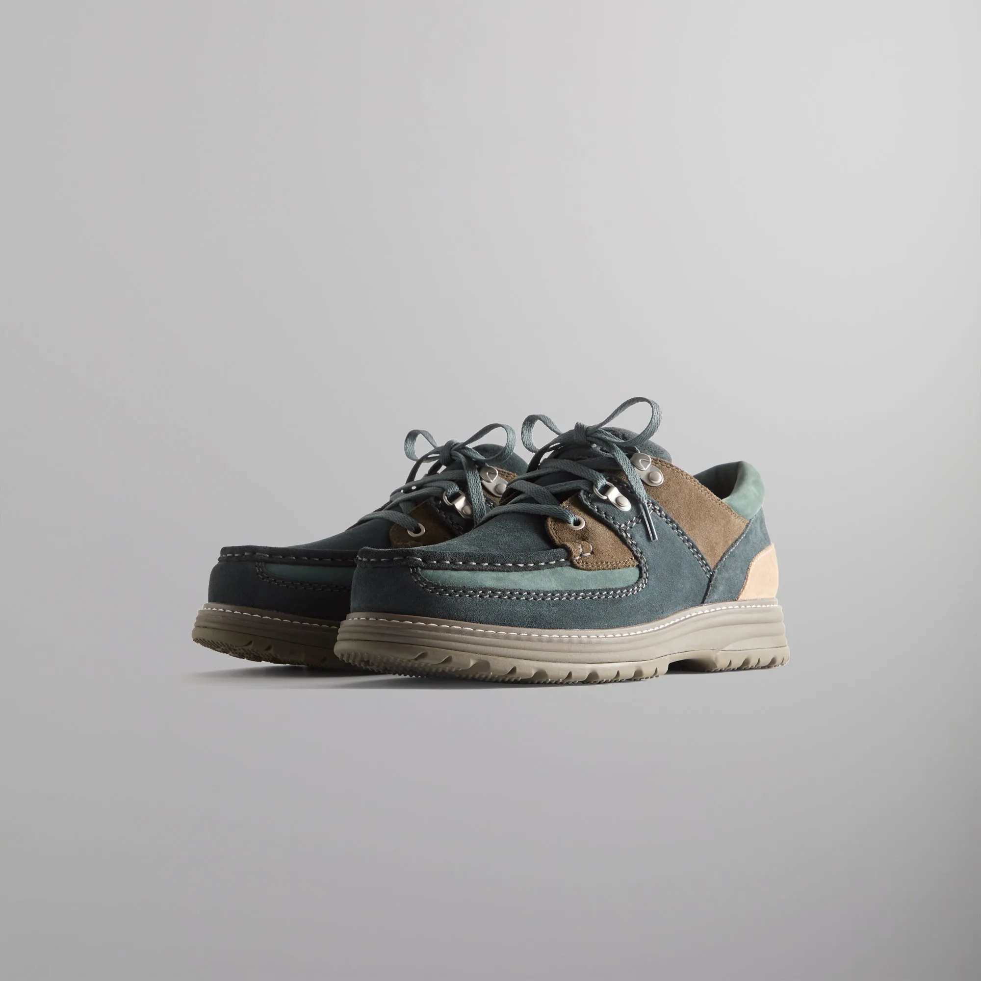 High Traction Sole Comfortable Tweed 8Th St By Ronnie Fieg For Clarks Originals Sunderland - Dark Teal Combi