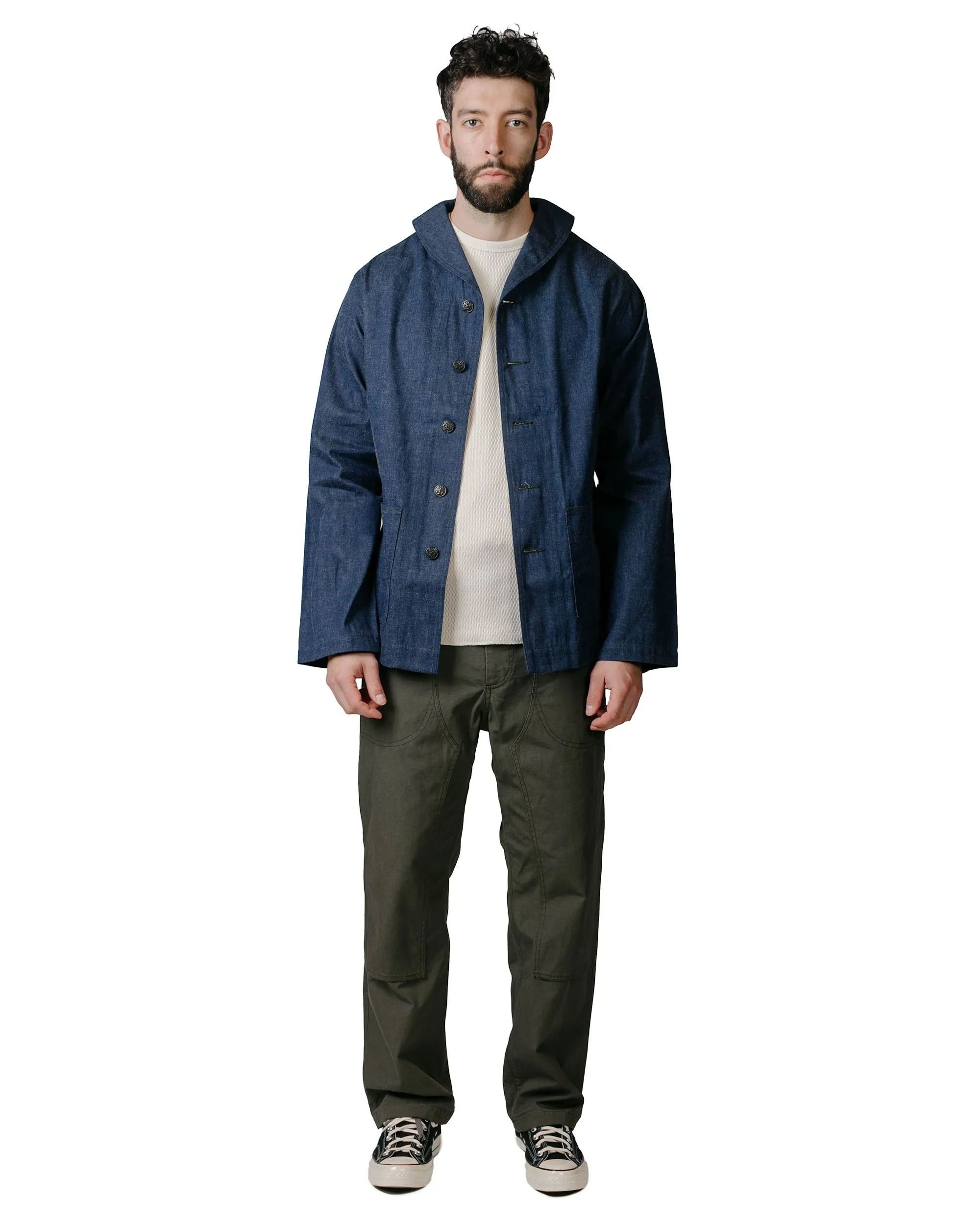 Comfortable Occurrence Concept Padded Calves Engineered Garments Climbing Pant Olive Heavyweight Cotton Ripstop