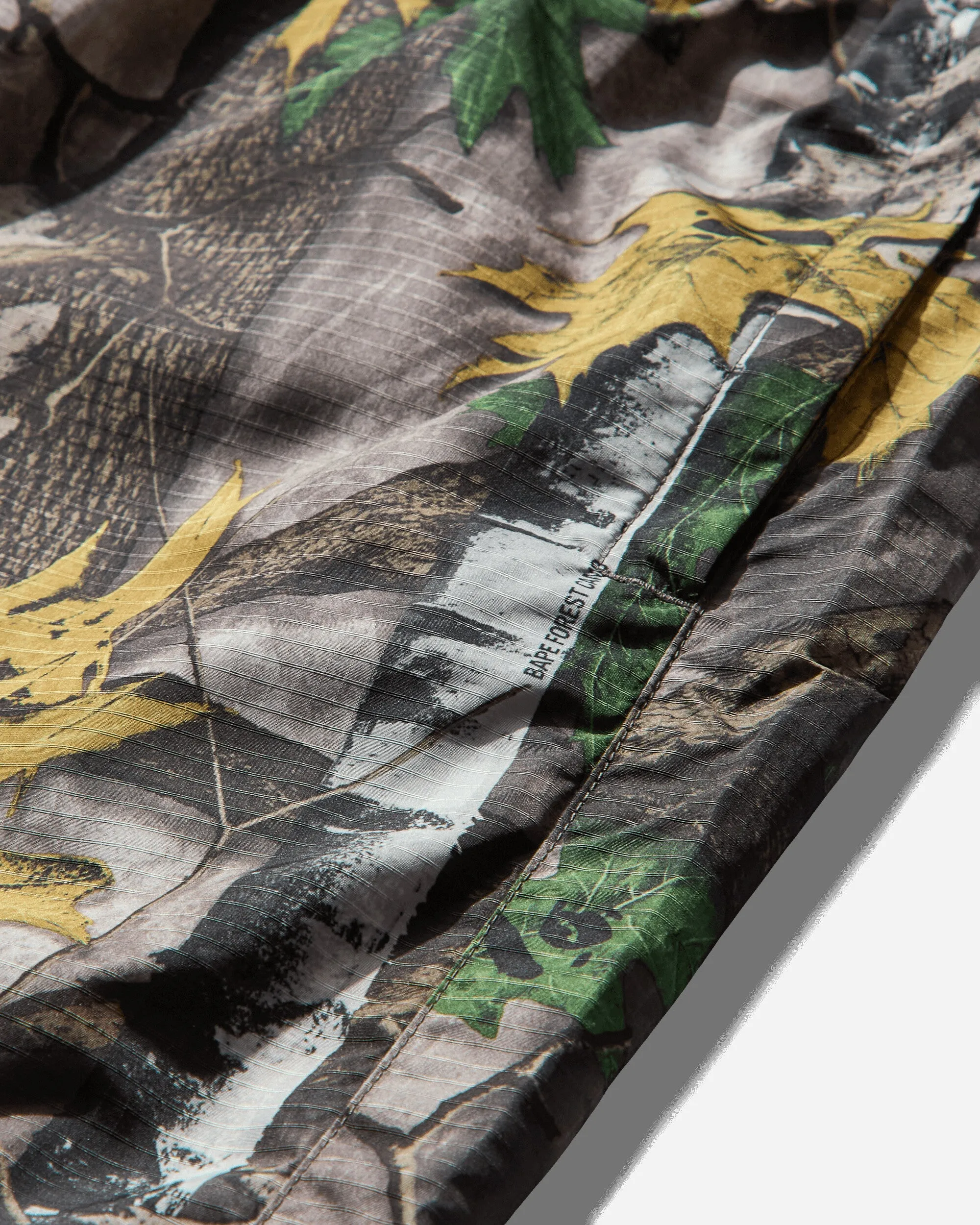 Open Space Design Men'S Bape Forest Camo Track Pants Beige