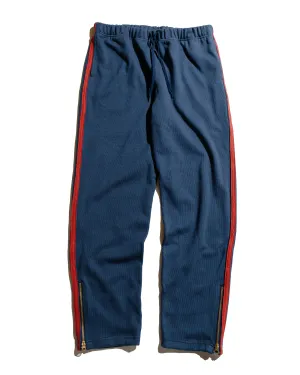 The Real Mccoy'S Mc24124 Athletic Zipper Hem Pants Blue Comfortable Locust Aesthetic