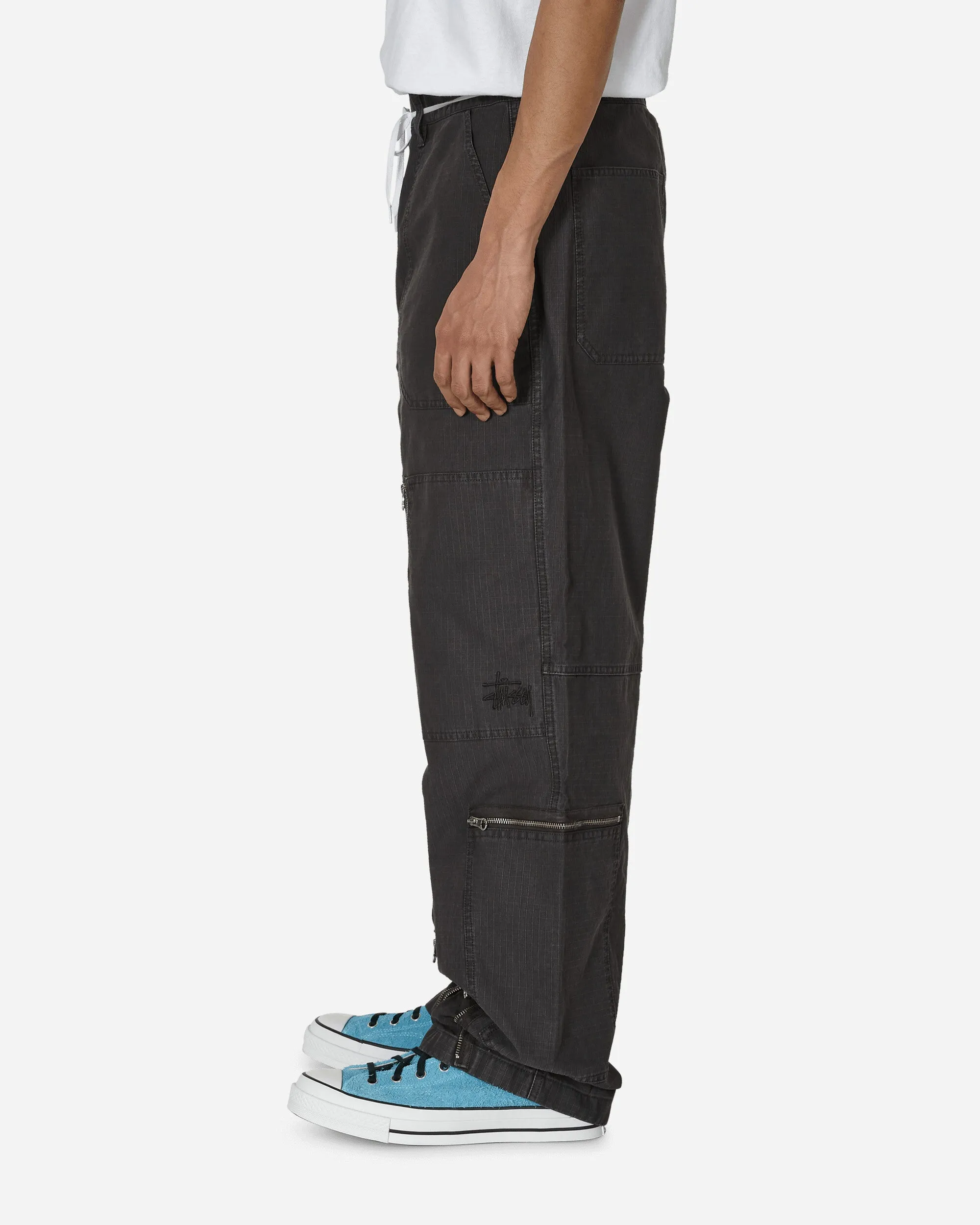 Workout Dress Flight Nyco Ripstop Pigment Dyed Pants Black