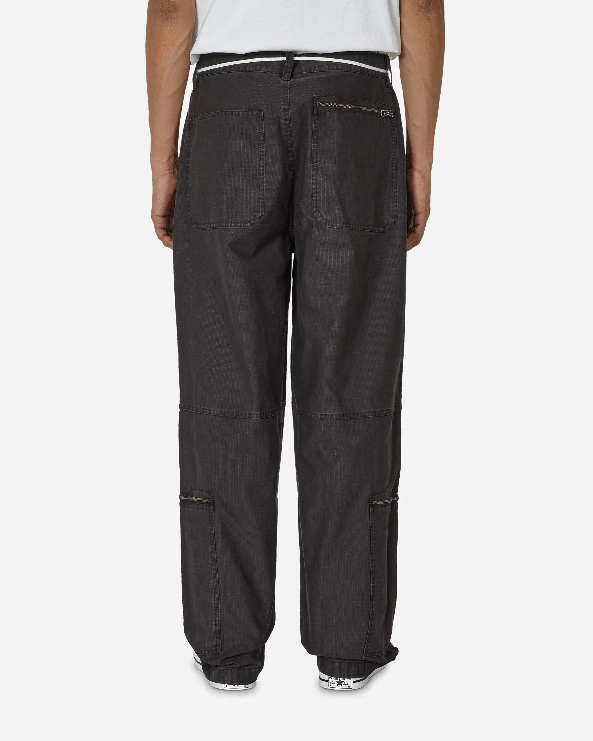 Comfortable Concert Energy Smooth Back Seams Flight Nyco Ripstop Pigment Dyed Pants Black