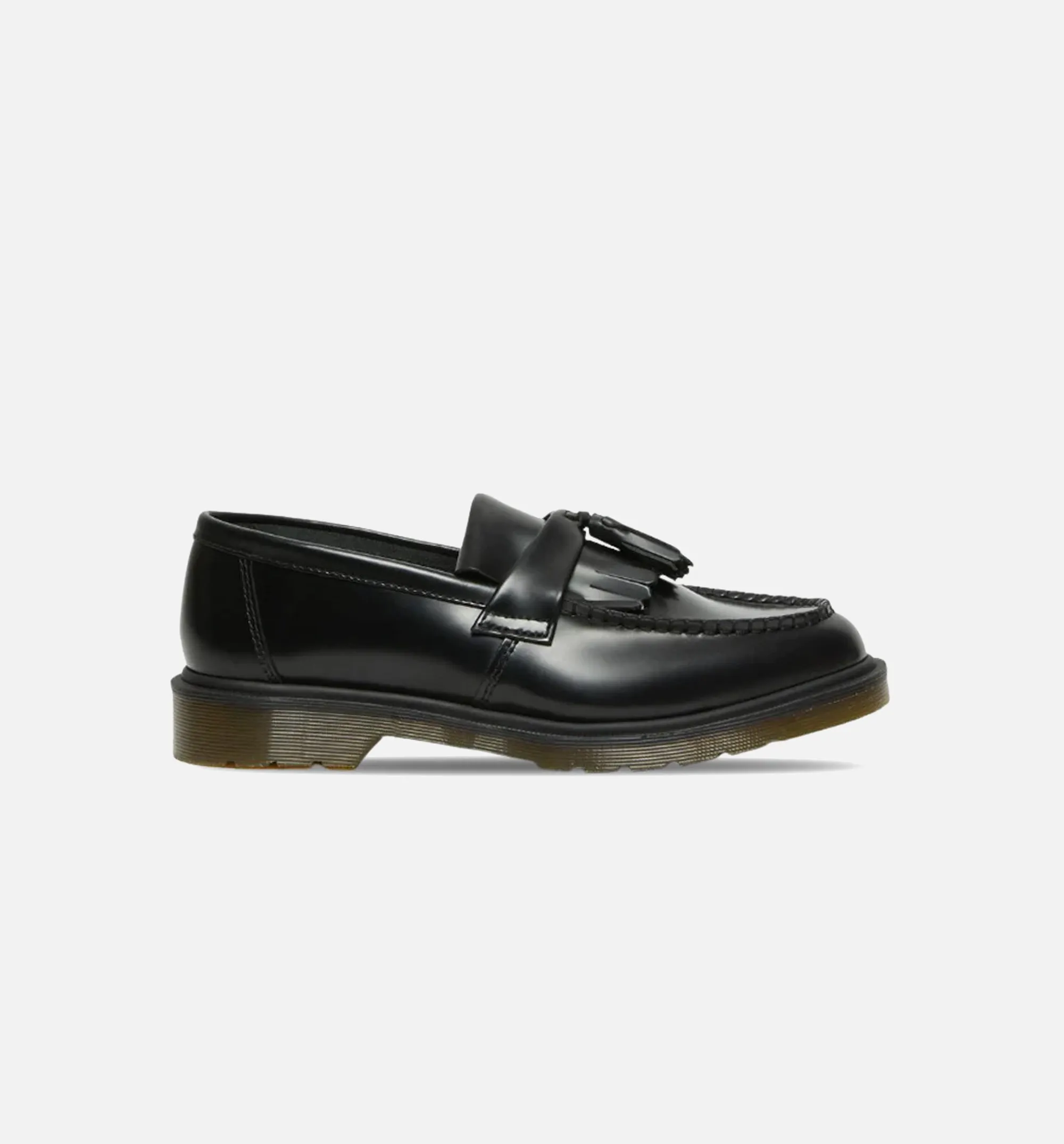 Adrian Yellow Stitch Leather Tassle Mens Loafers - Black Energy Conservation Method Soft Inner Material