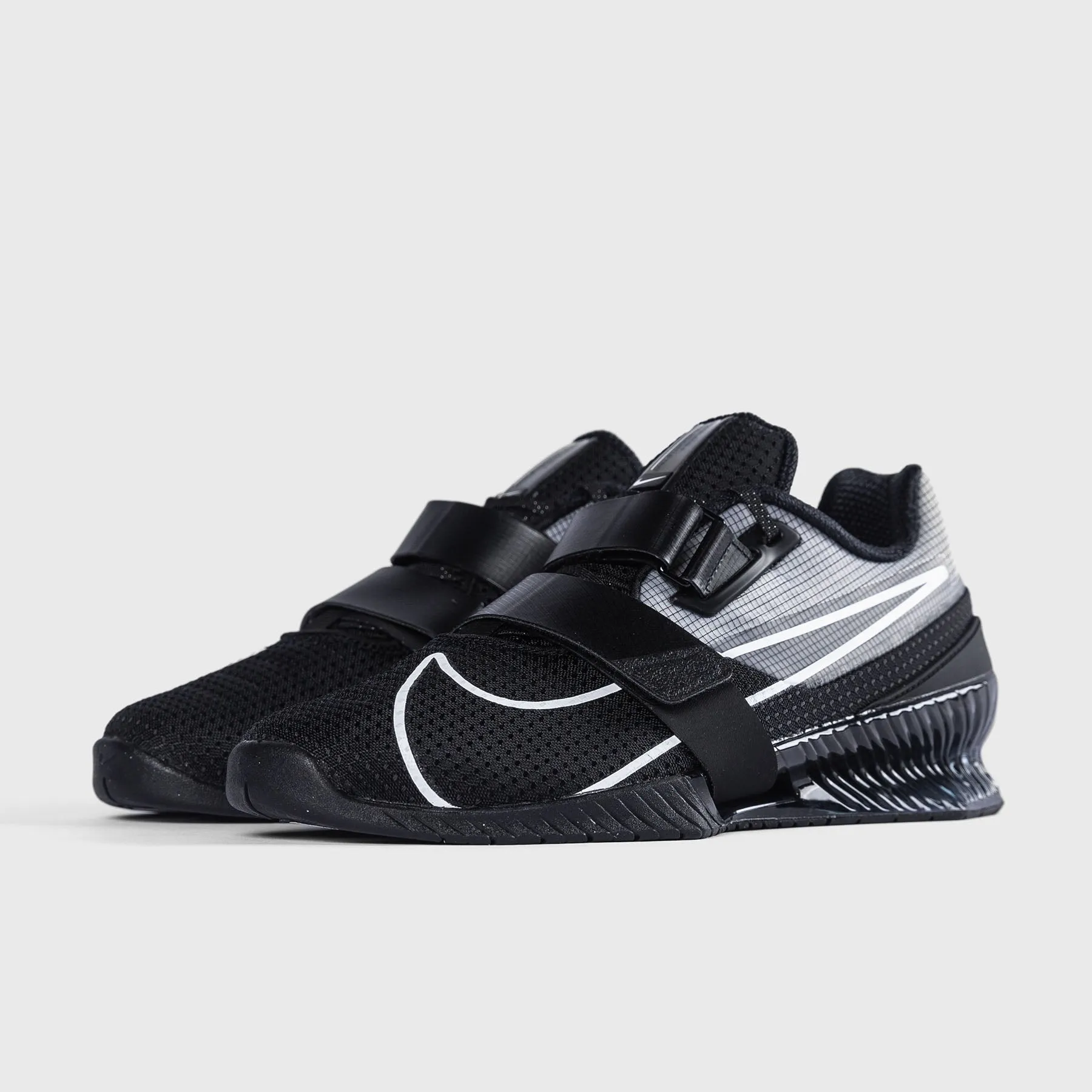 Nike - Romaleos 4 Weightlifting Shoes - Black/White-Black Breathability Edge Comfortable Bronze