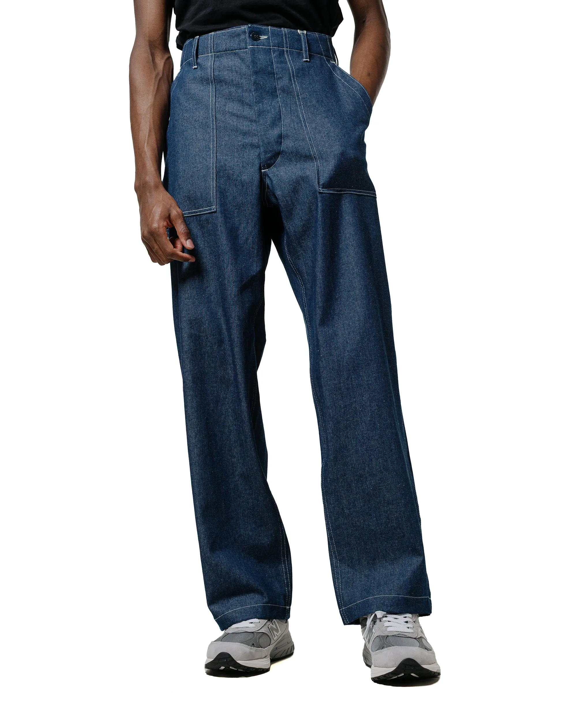 Engineered Garments Workaday Fatigue Pant Indigo Industrial 8Oz Denim Blind Stitch