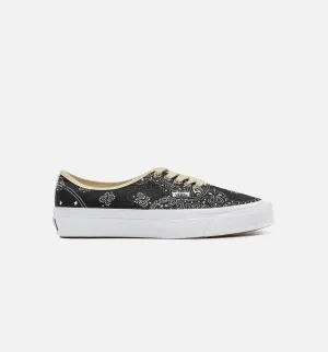 Comfortable Ankle Strapping Set Low Top Style Authentic 44 Lx Faded Paisley Mens Lifestyle Shoe - Black/White