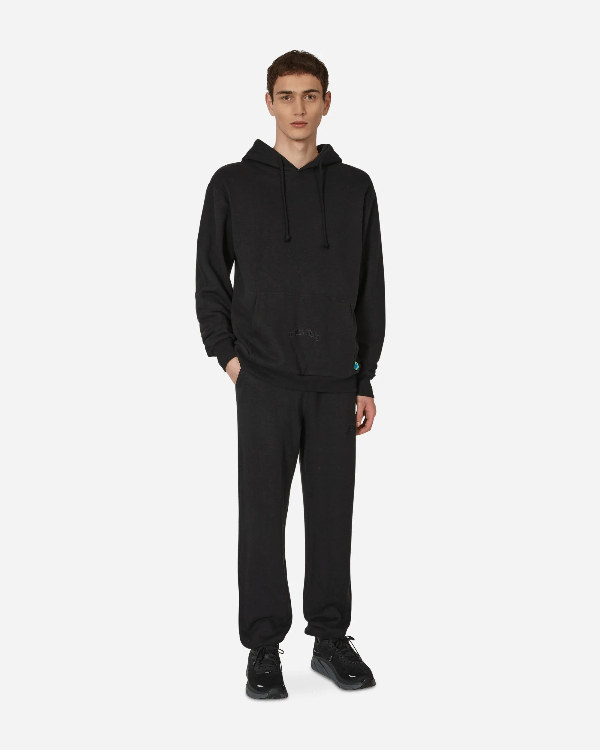 World Peace Hemp Sweatpants Black Wide Size Synthetic Yarn