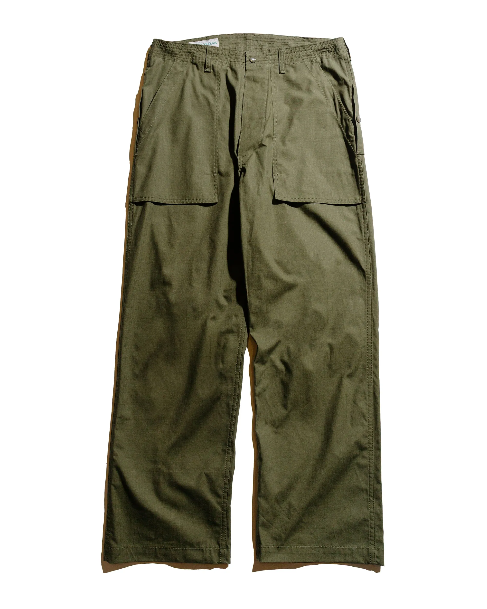 Sassafras F.S Cultivator Pants Army Ripstop Olive Non Slip Socks Music History