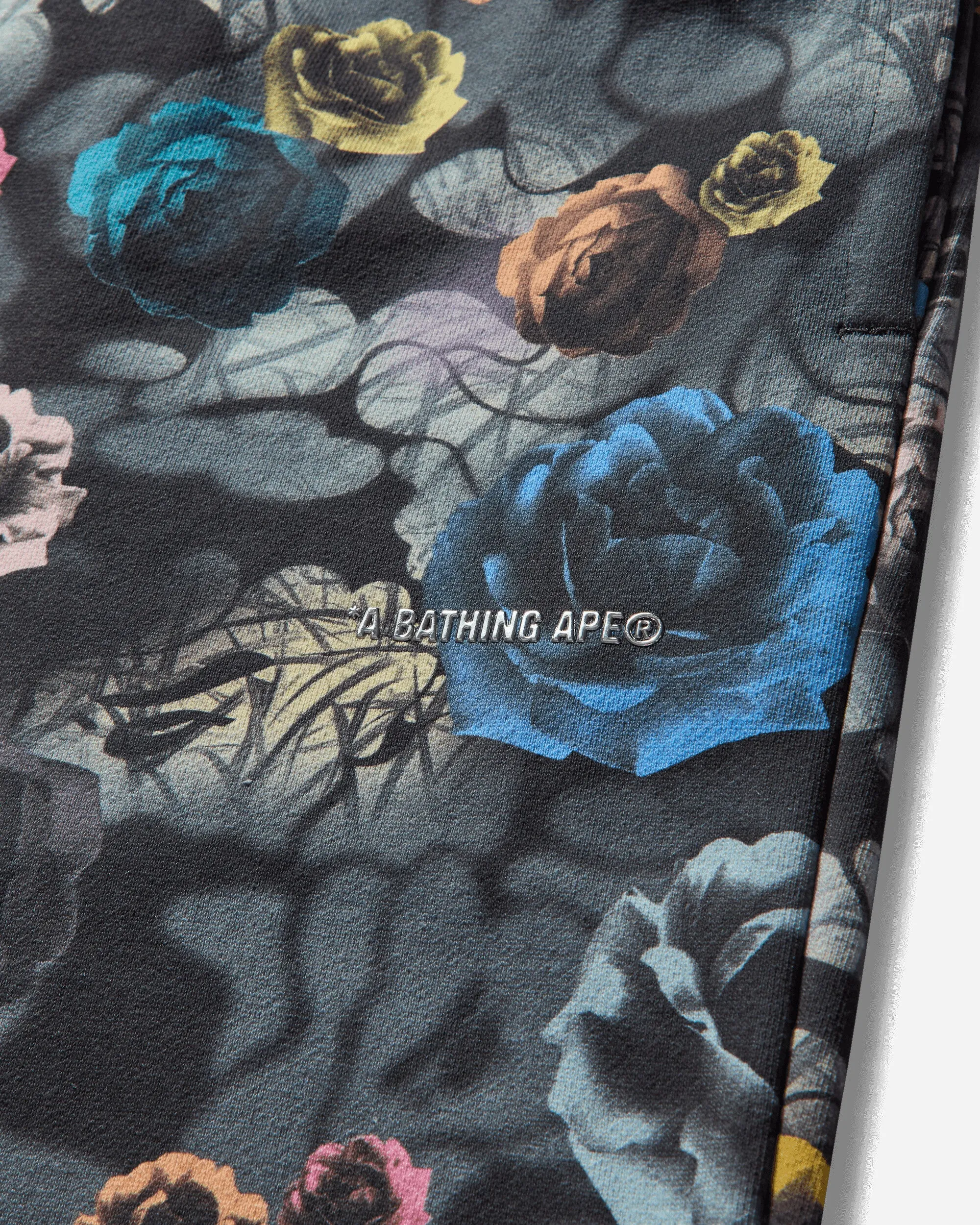 Comfortable Thighs Men'S Floral Camo Sweatpants Black