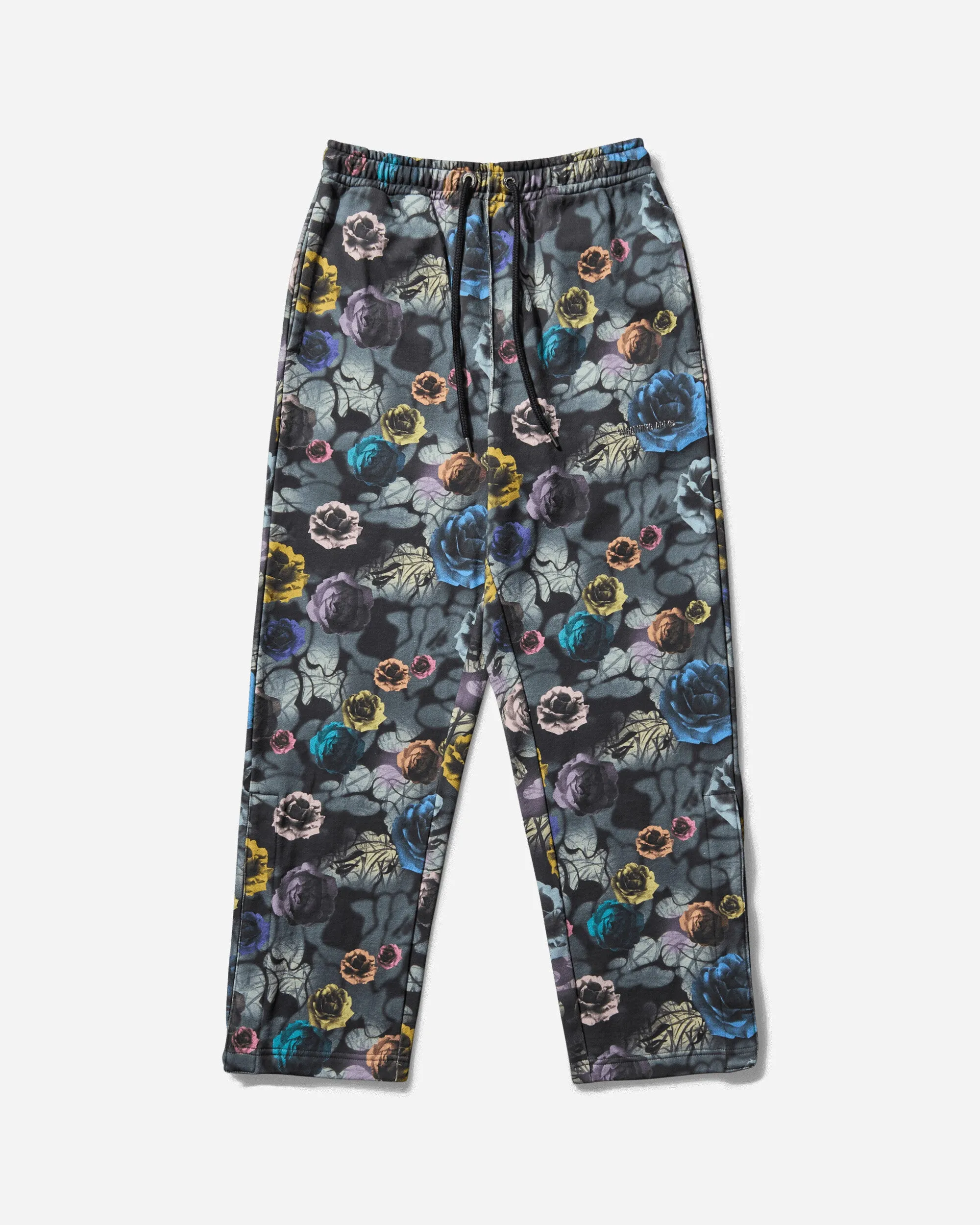 Men'S Floral Camo Sweatpants Black Comfortable Elastic Sophistication Nano Coating