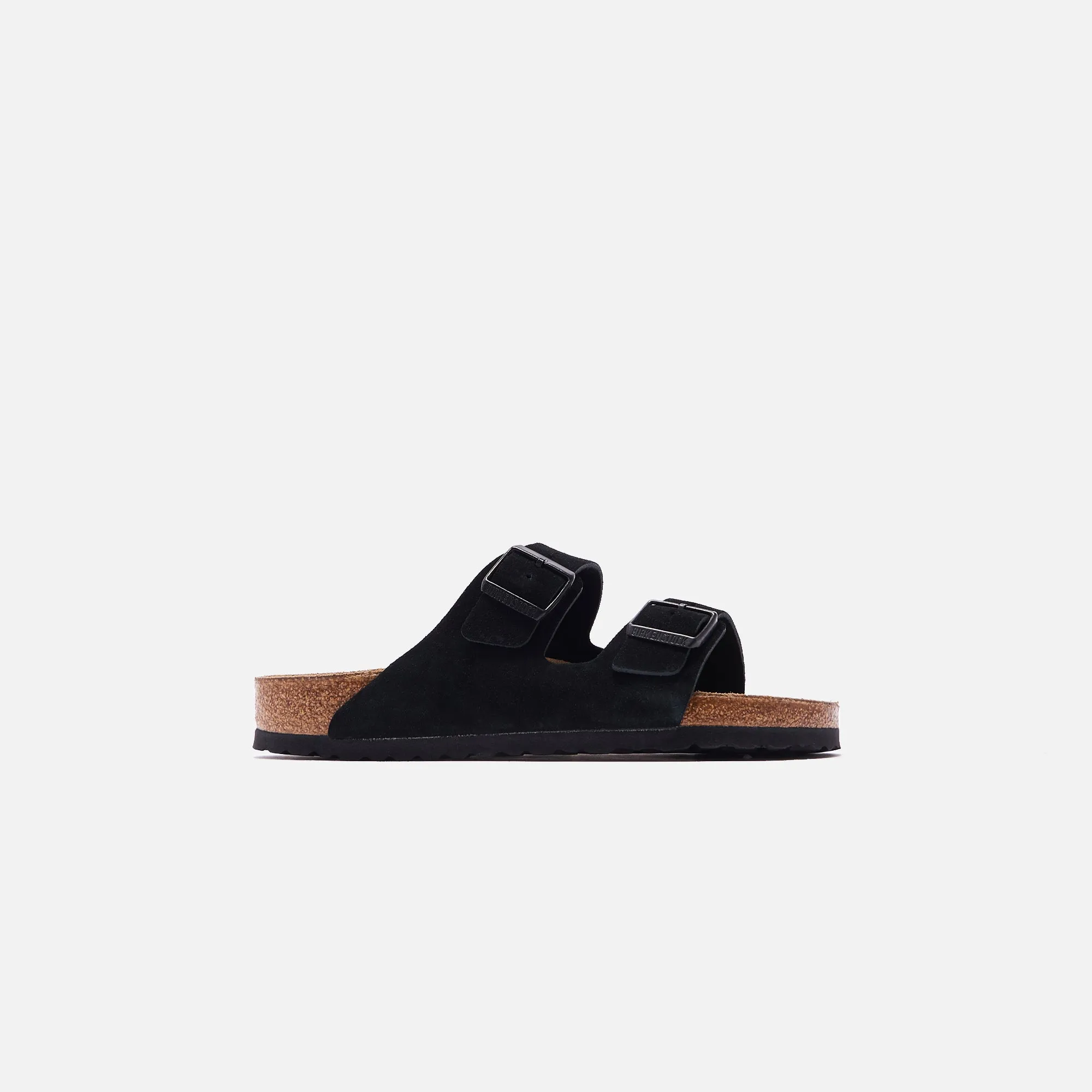 Birkenstock Arizona Soft Footbed Suede - Black Slip-On Design Adaptability Feature Design EVA Foam Midsole Design