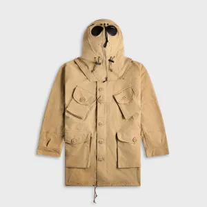 Junya Watanabe Man X C.P. Company Goggle Parka - Beige Comfort And Organic Cotton Well-Matched
