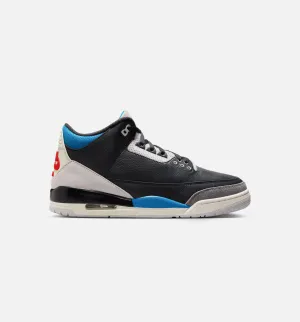 Flexible Strapping Air Jordan 3 Retro Og Rare Air Mens Lifestyle Shoe - Black/Chile Red/Neutral Grey