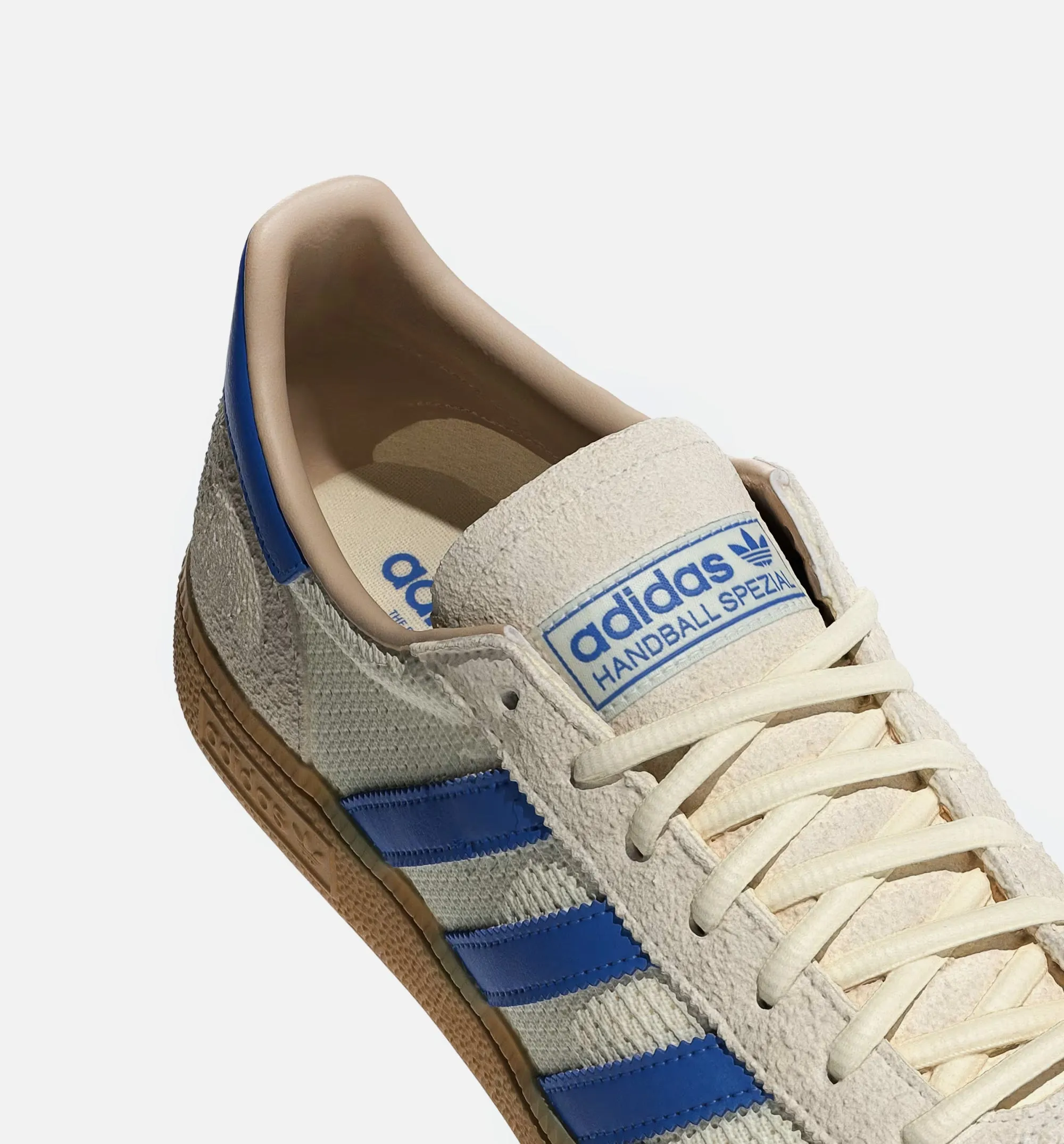 Handball Spezial Mens Lifestyle Shoe - Cream White/Blue/Warm Sandstone Comfortable Placementabilityability Comfortable Fastening Design